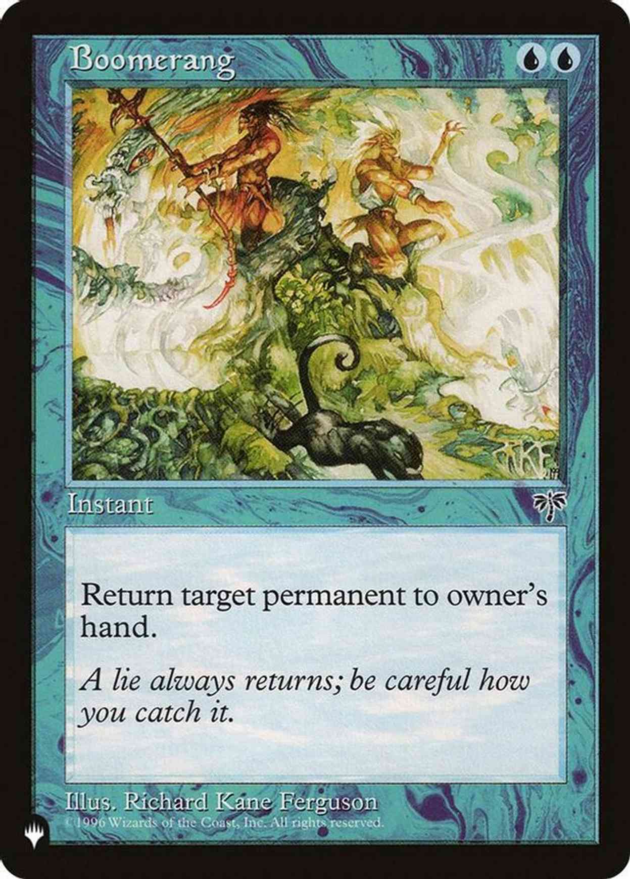 Boomerang magic card front