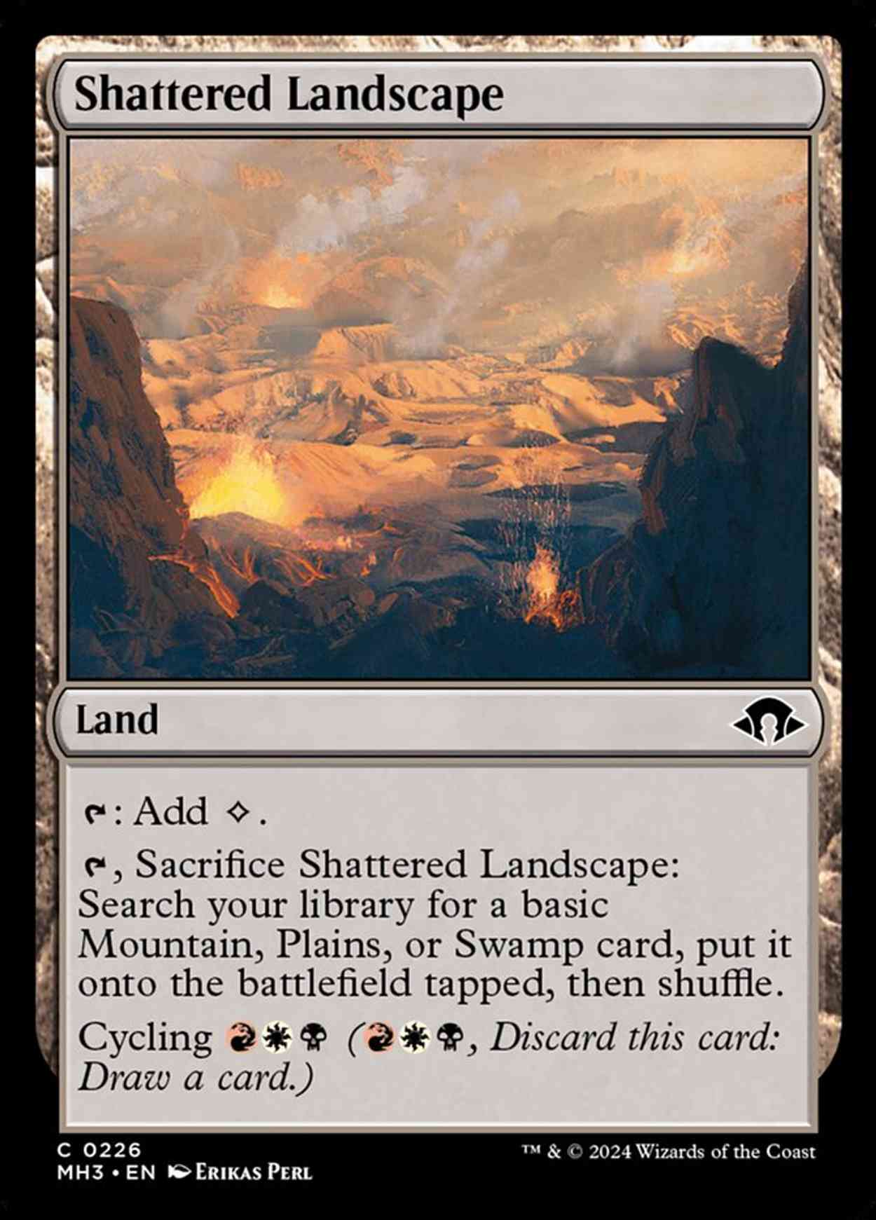 Shattered Landscape magic card front