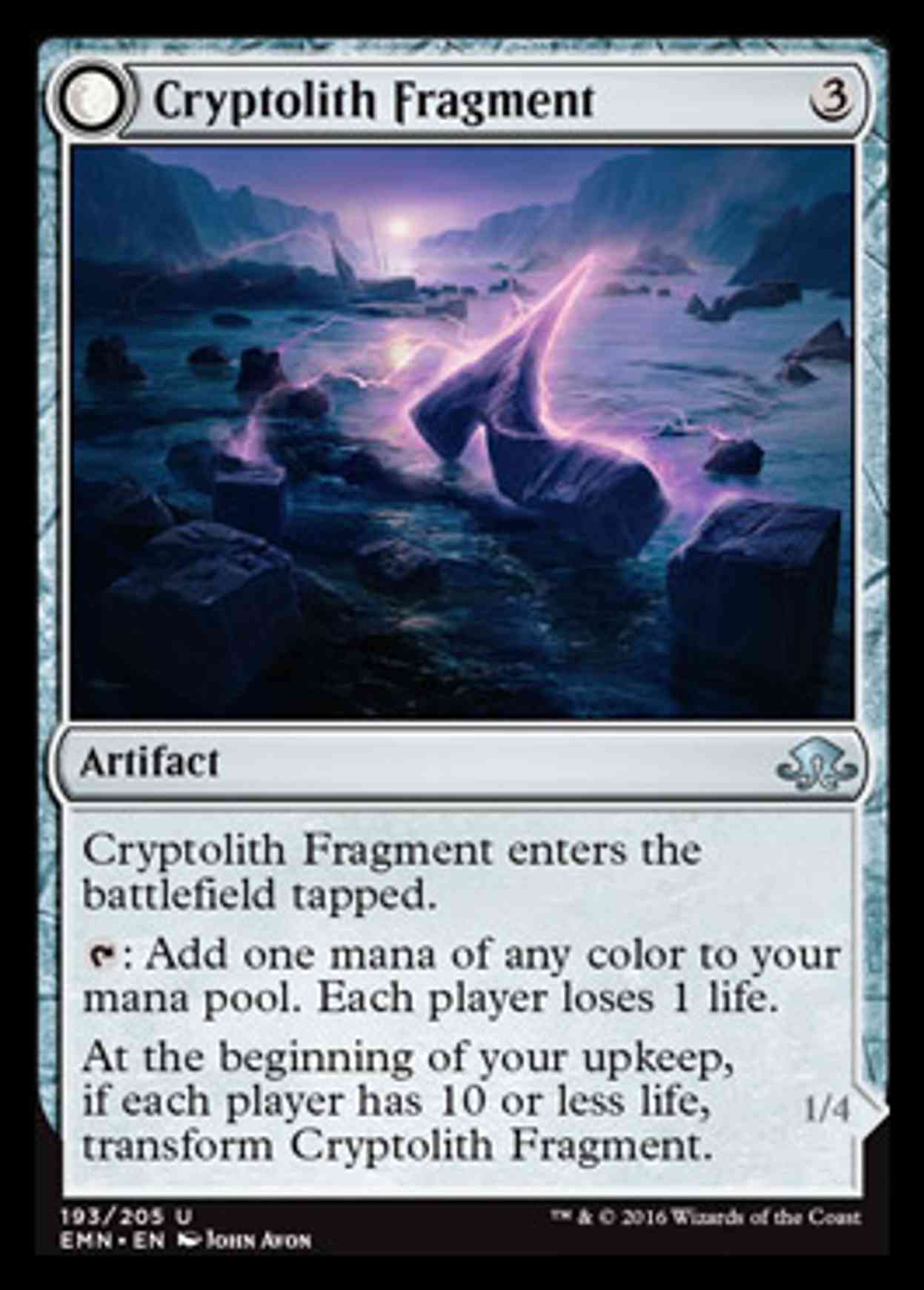 Cryptolith Fragment magic card front