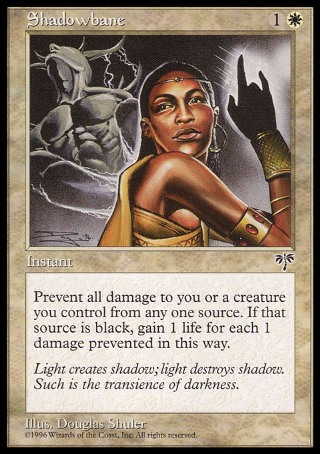 Shadowbane magic card front