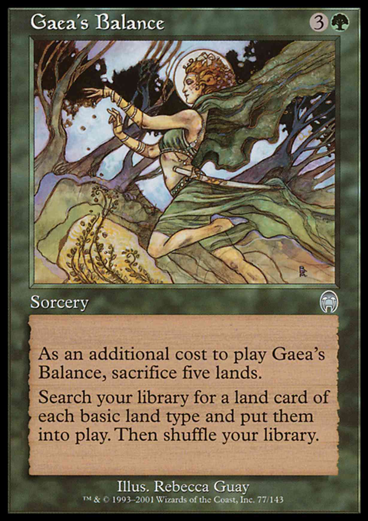 Gaea's Balance magic card front
