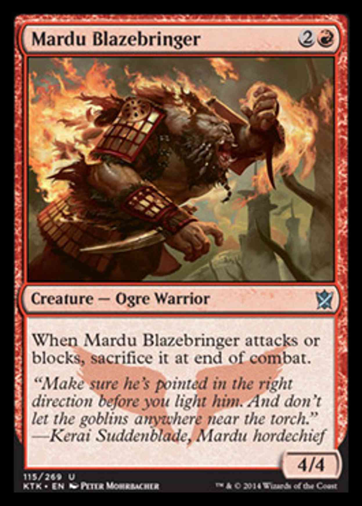 Mardu Blazebringer magic card front
