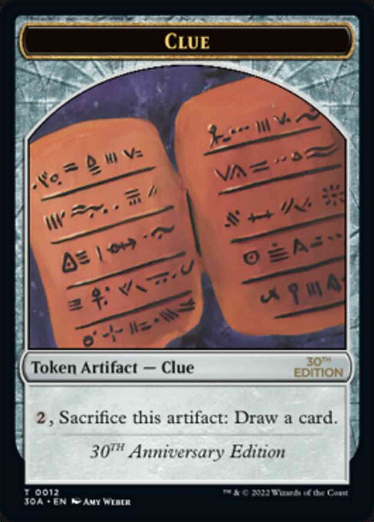 Clue (0012) Token magic card front