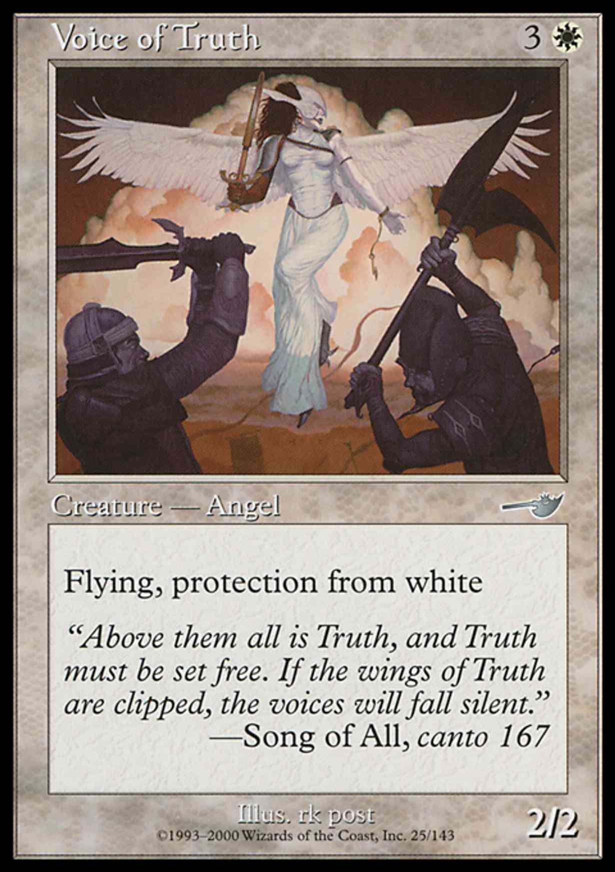 Voice of Truth magic card front