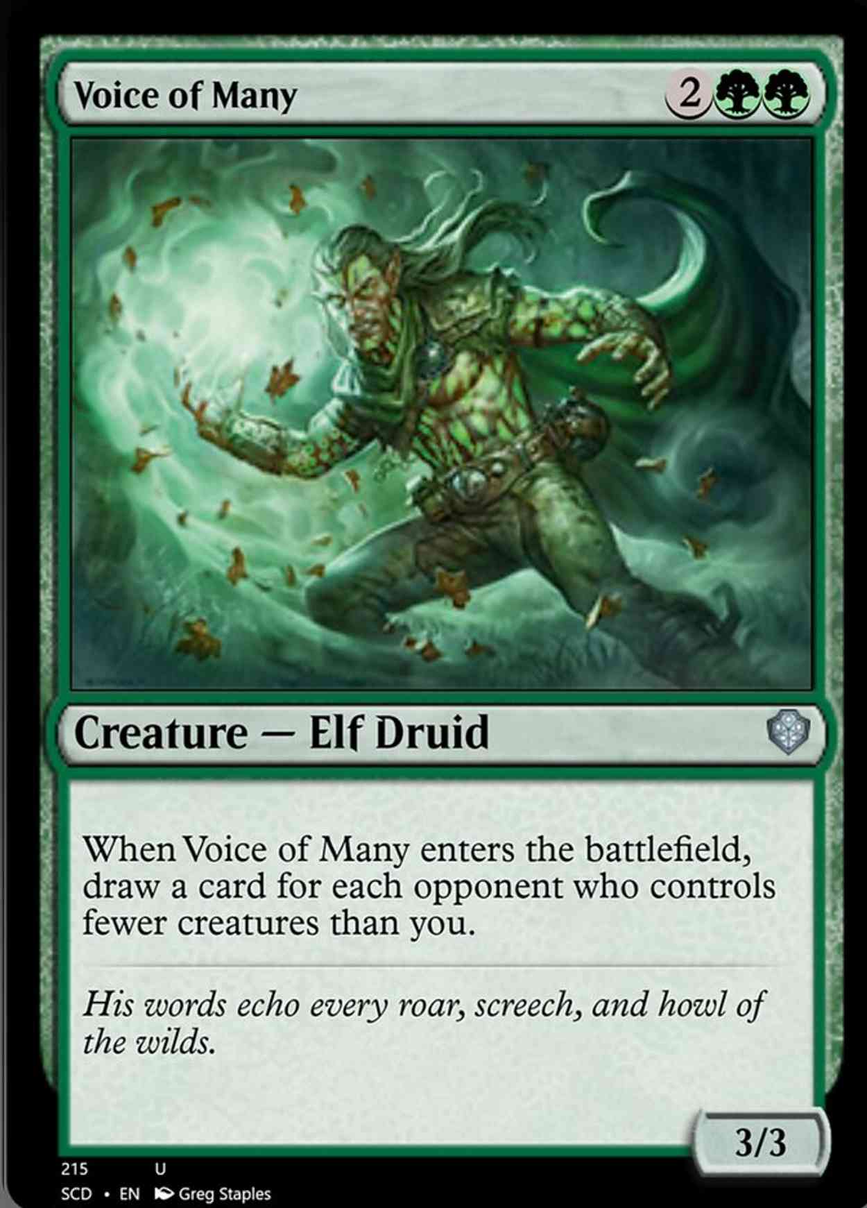 Voice of Many magic card front