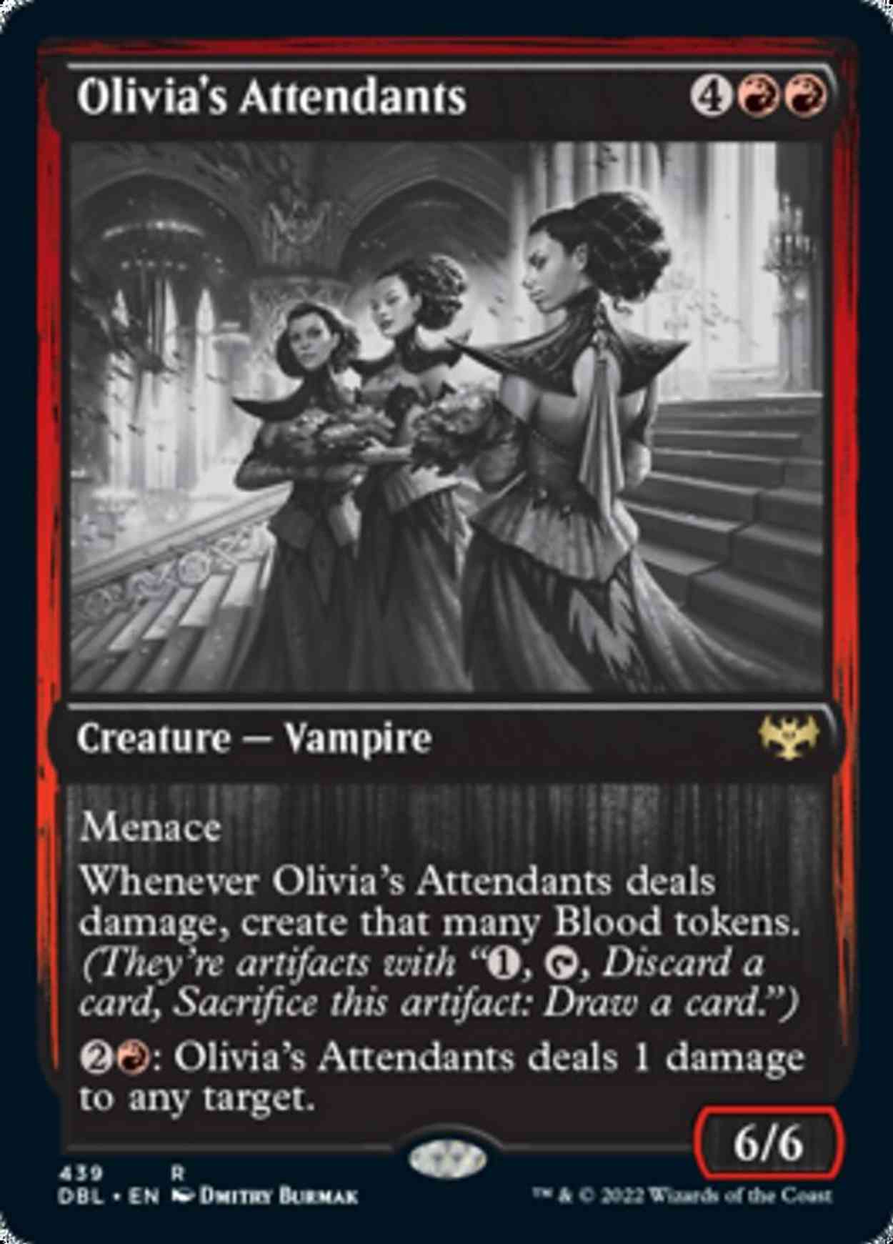Olivia's Attendants magic card front