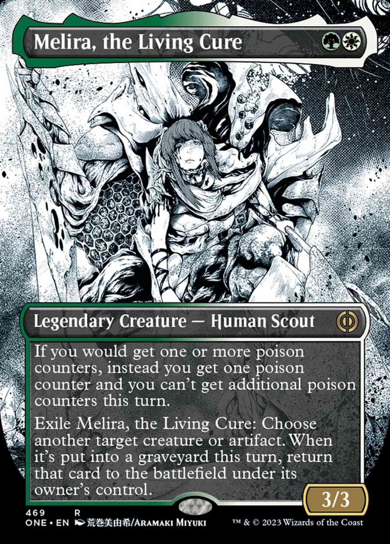 Melira, the Living Cure (Showcase) (Step-and-Compleat Foil) magic card front