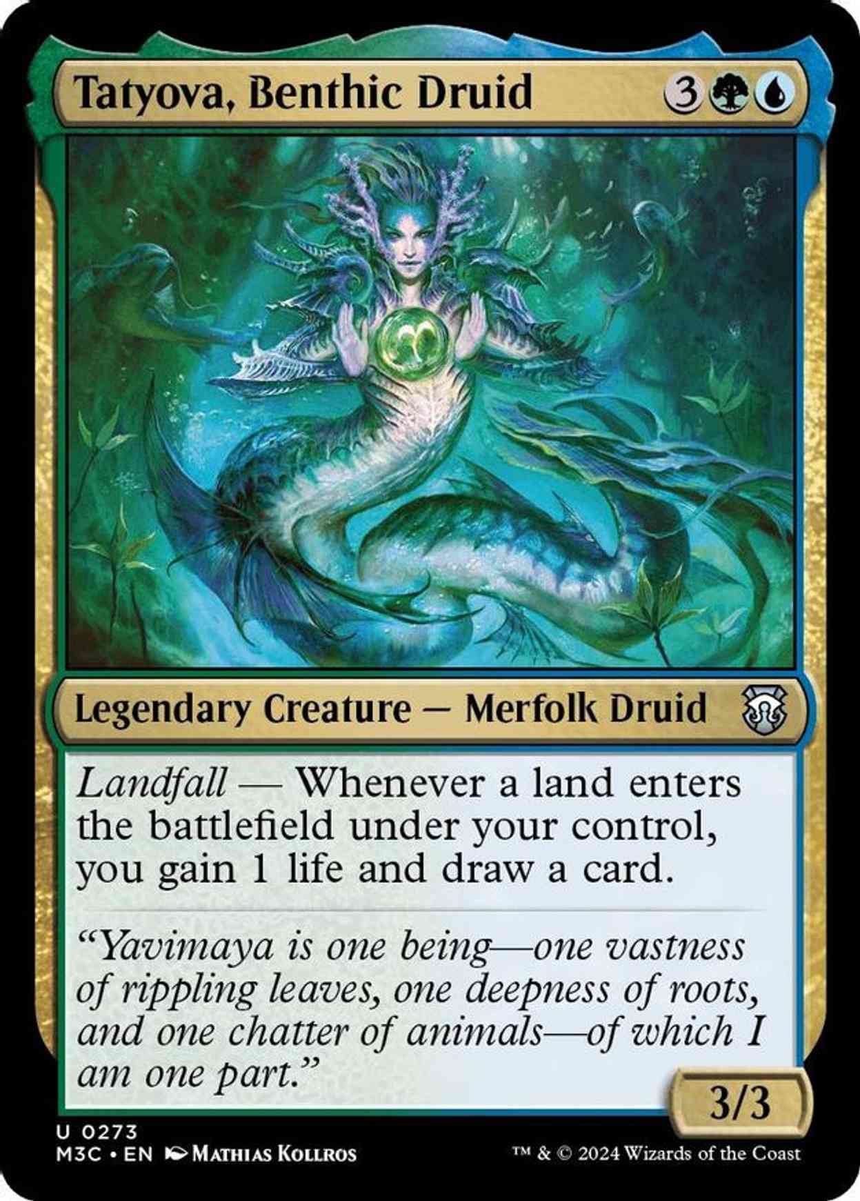 Tatyova, Benthic Druid (Ripple Foil) magic card front