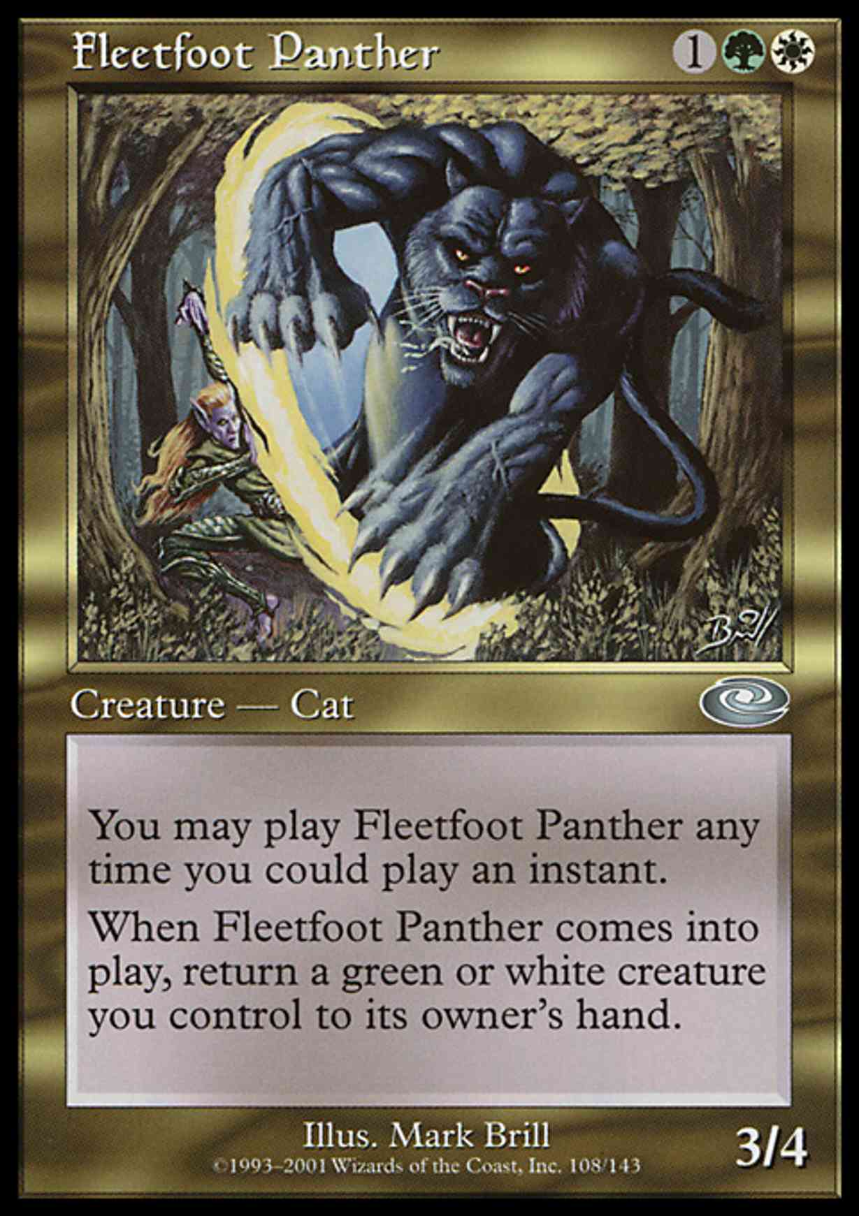 Fleetfoot Panther magic card front