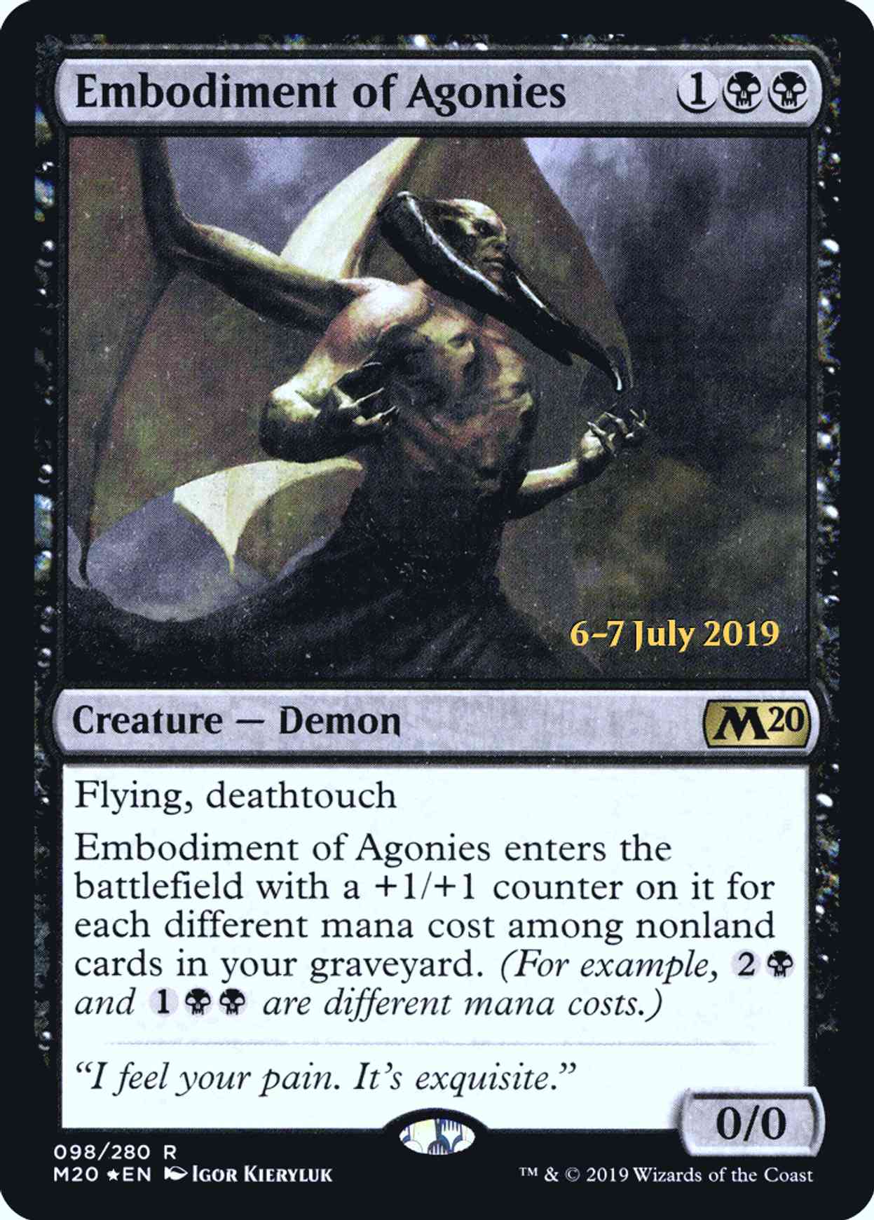 Embodiment of Agonies magic card front