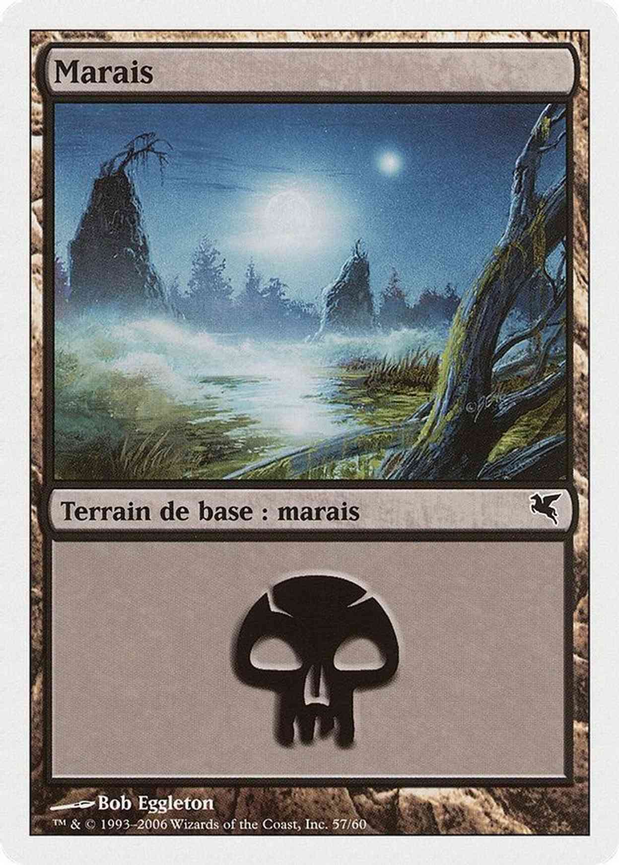 Swamp (French) - "Marais" (F57) magic card front