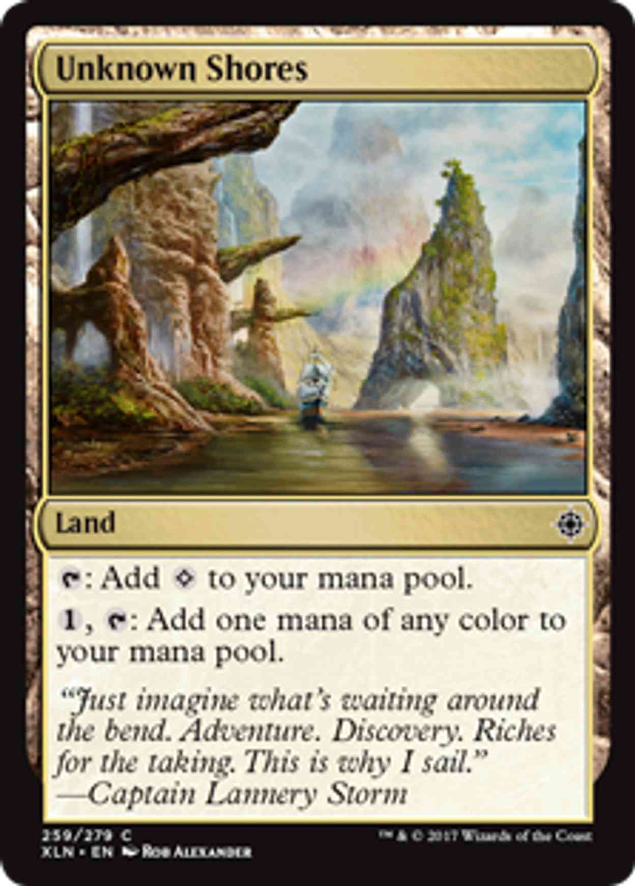 Unknown Shores magic card front