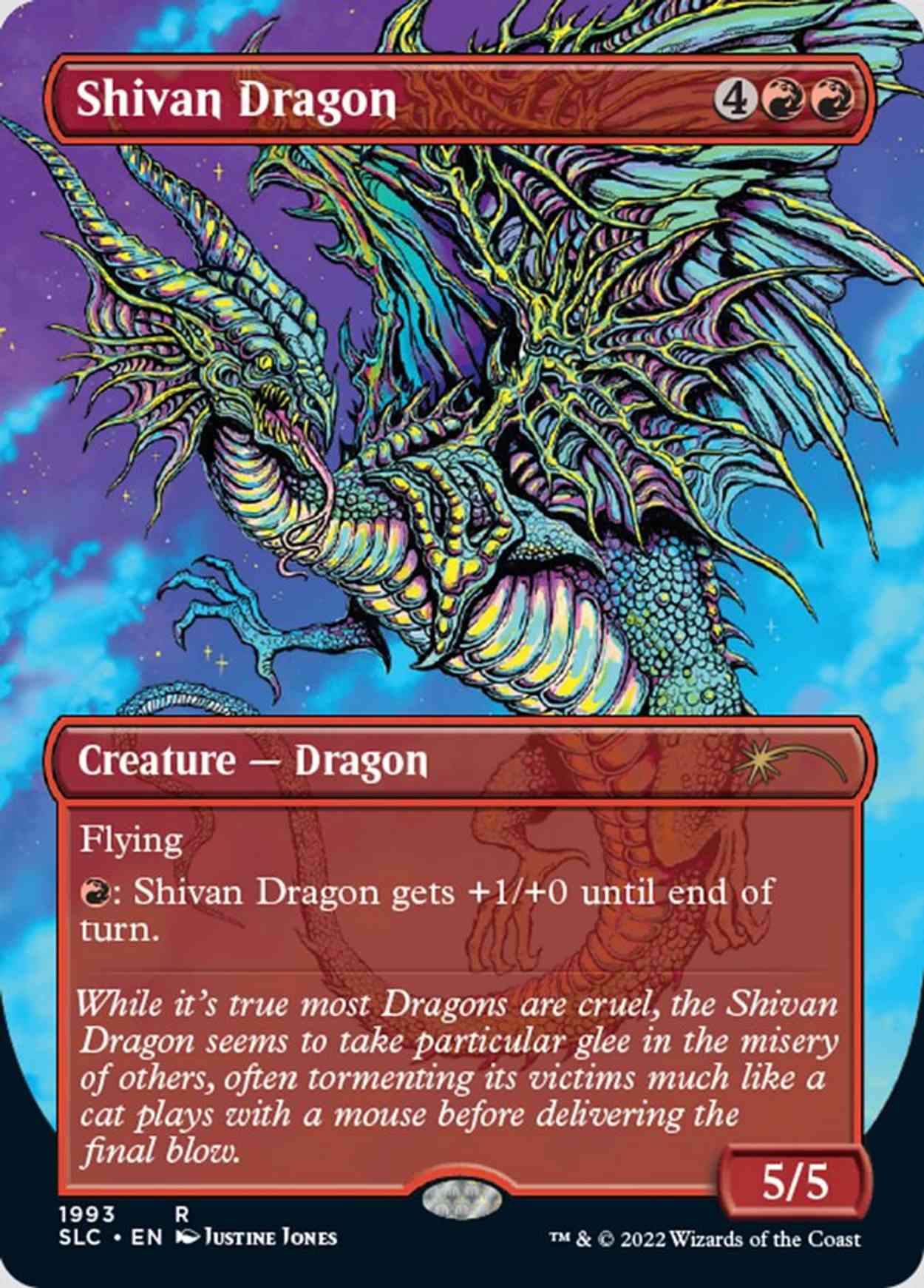 Shivan Dragon magic card front