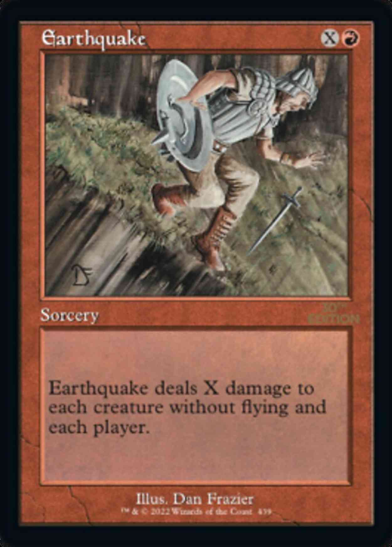 Earthquake (Retro Frame) magic card front