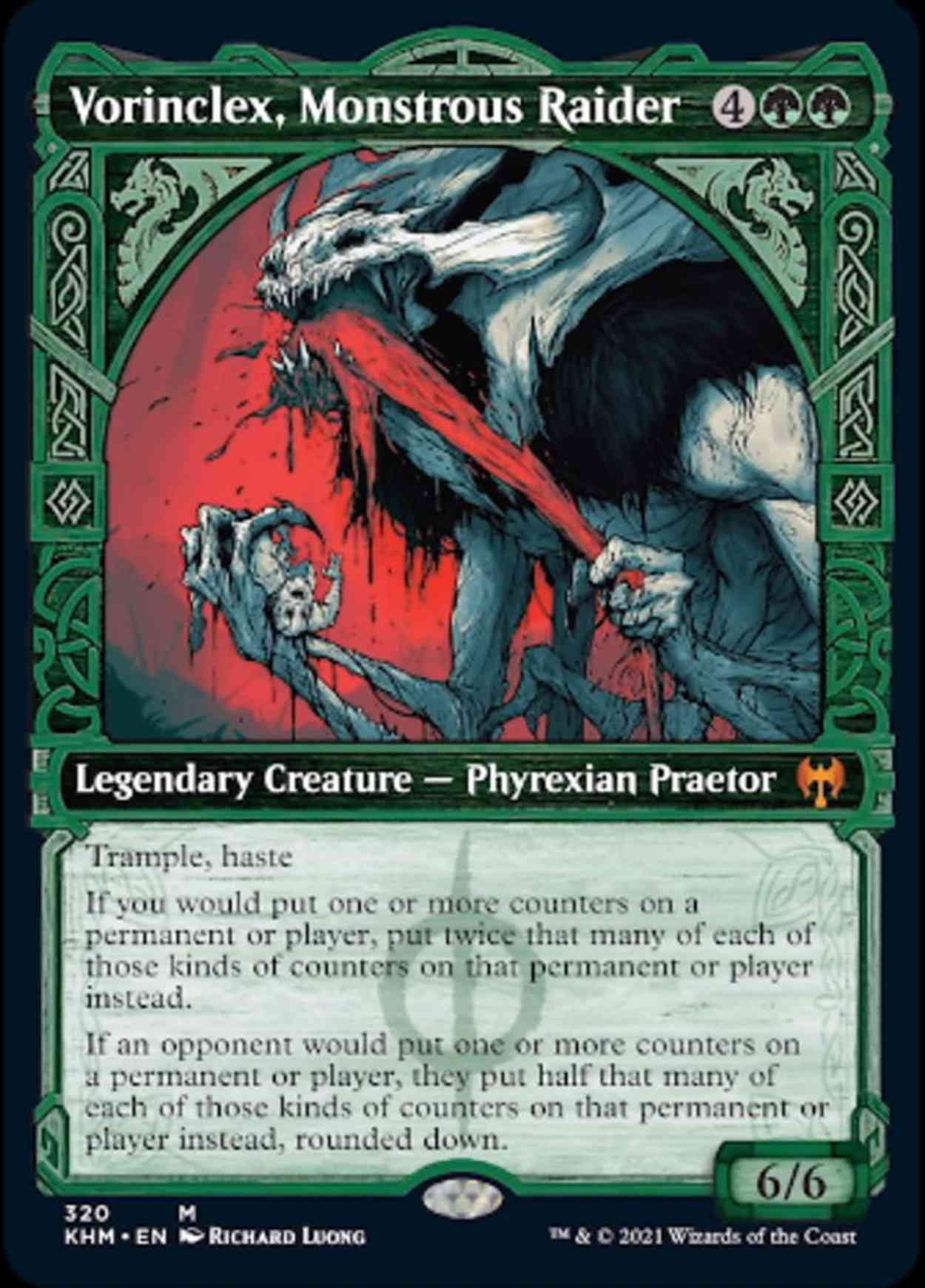 Vorinclex, Monstrous Raider (Showcase) magic card front