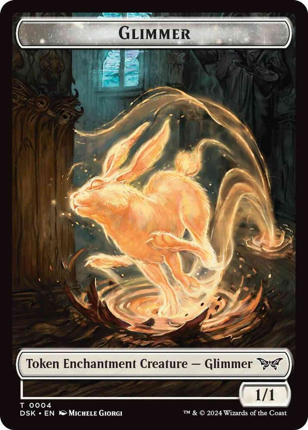Glimmer Token magic card front