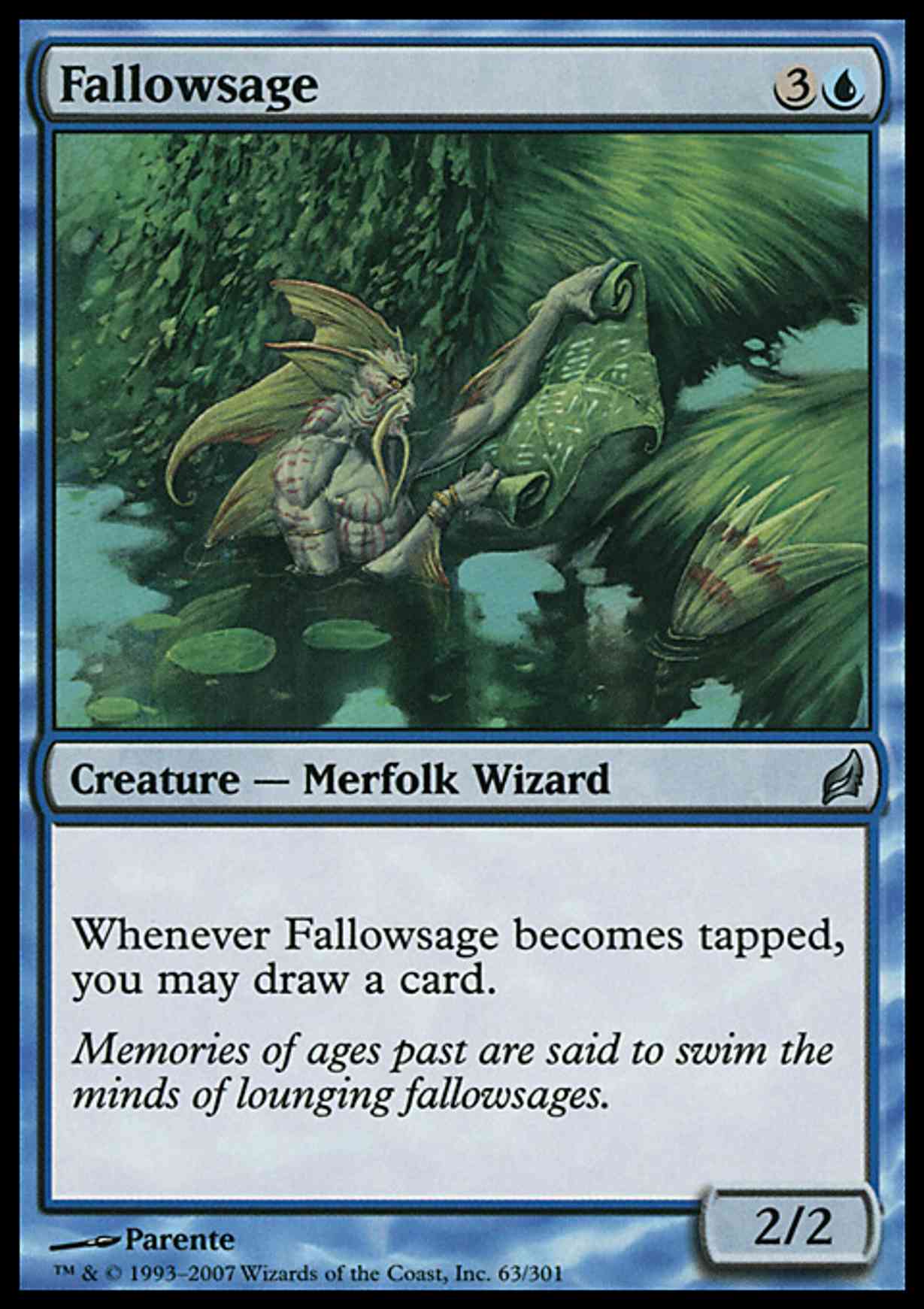 Fallowsage magic card front