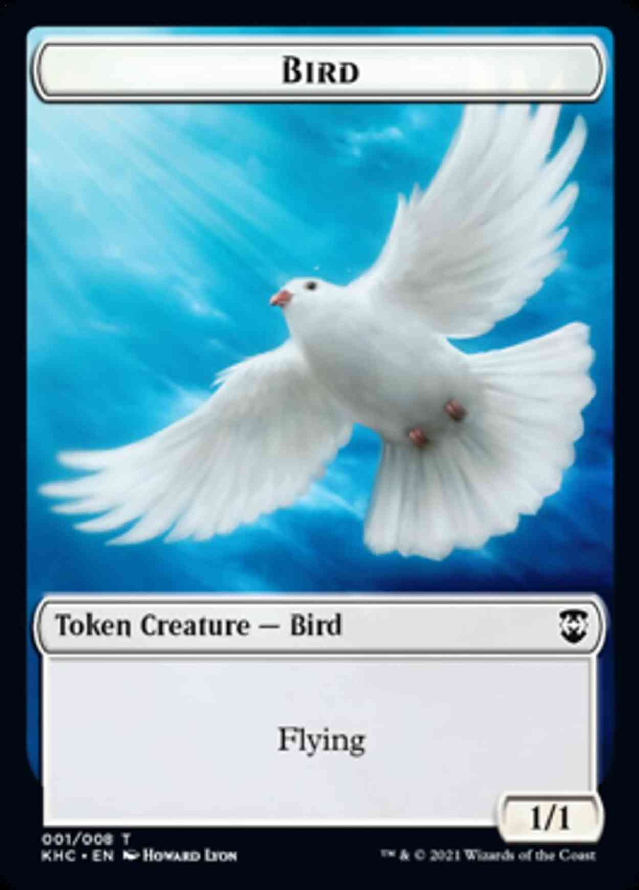 Bird // Spirit Double-sided Token magic card front