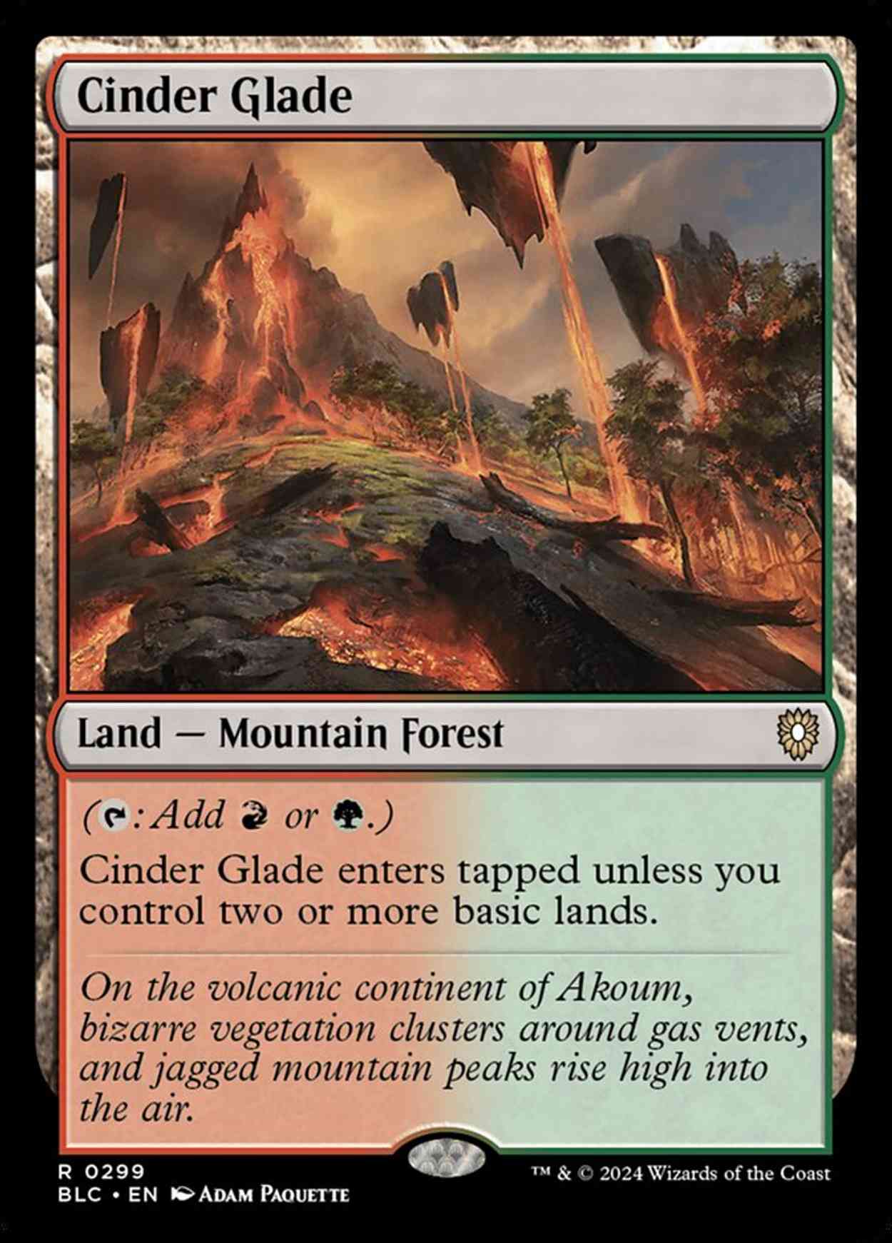 Cinder Glade magic card front