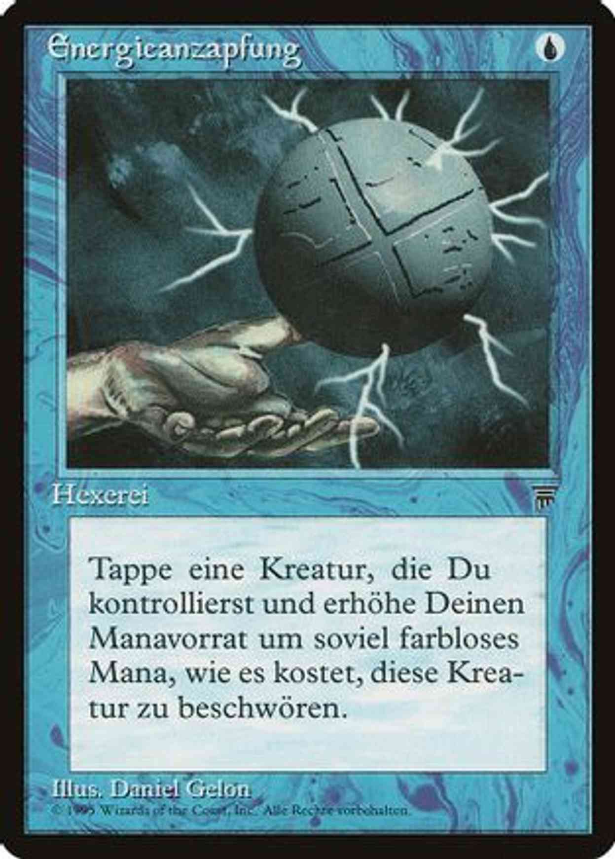Energy Tap (German) - "Energieanzapfung" magic card front