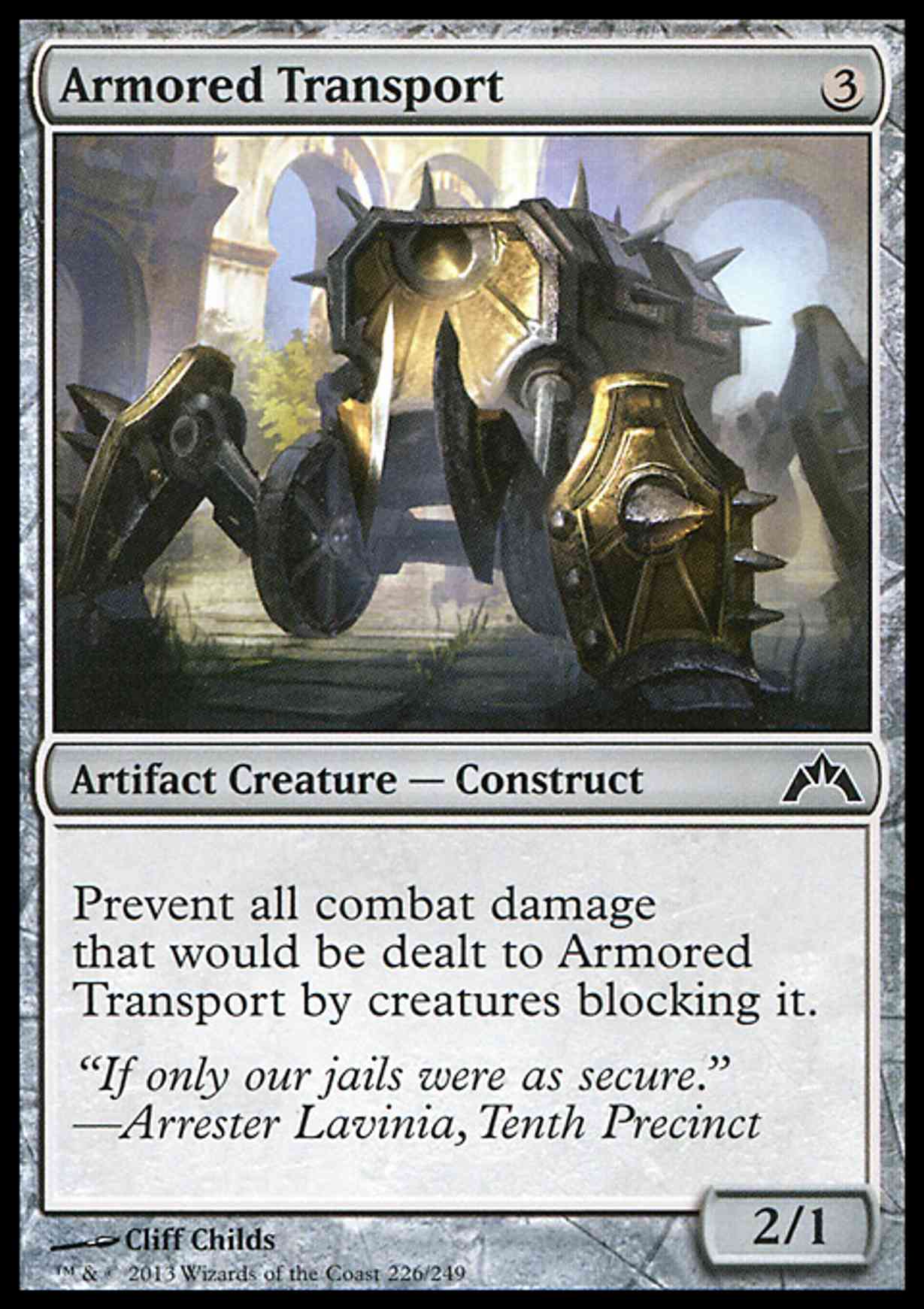 Armored Transport magic card front