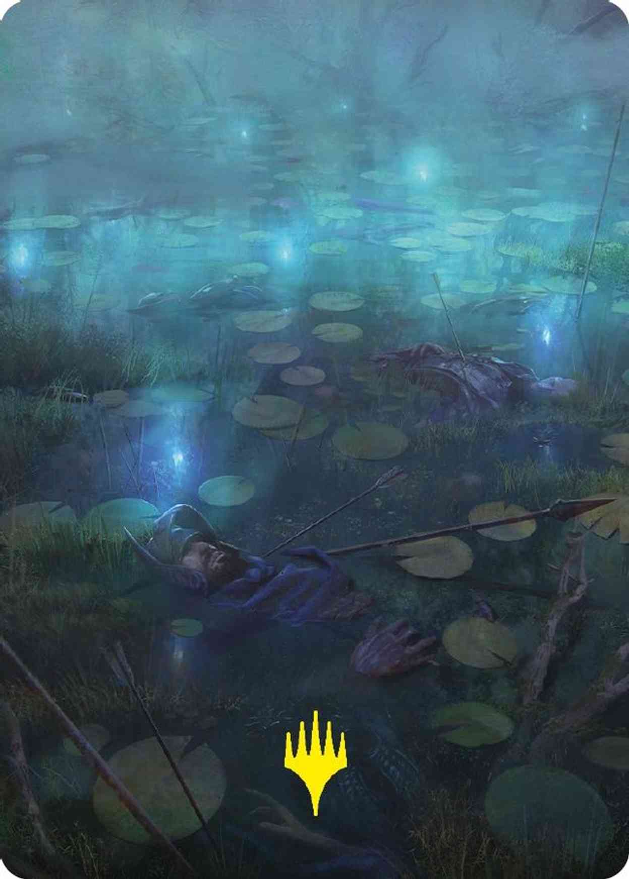 The Dead Marshes Art Card (Gold-Stamped Signature) magic card front