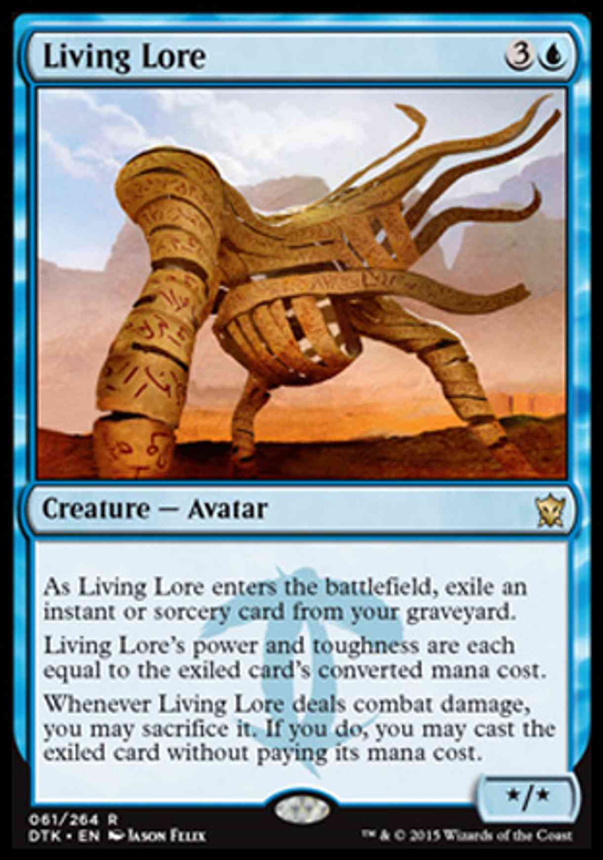 Living Lore magic card front