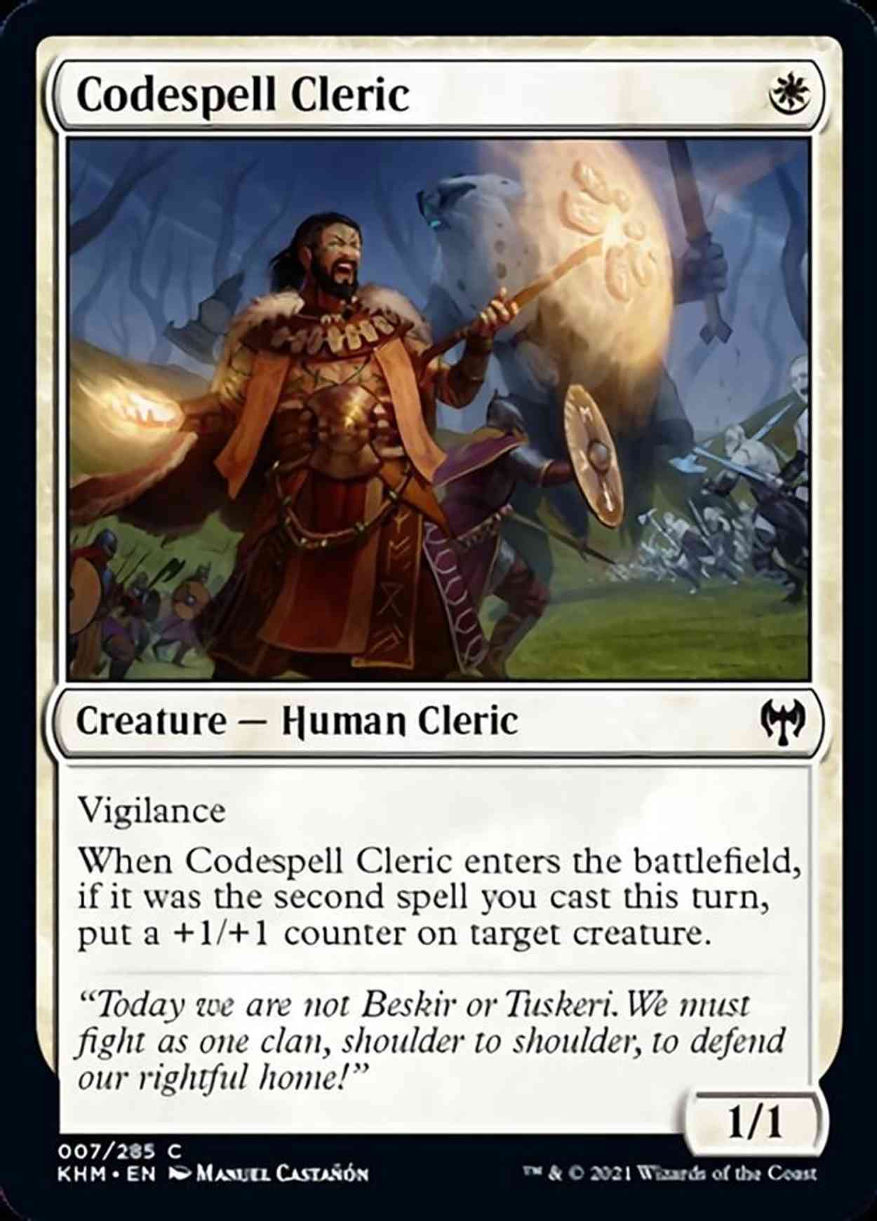 Codespell Cleric magic card front