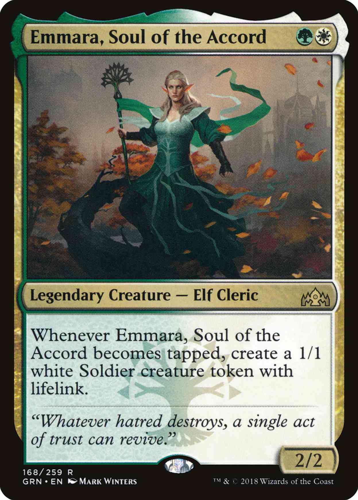 Emmara, Soul of the Accord magic card front