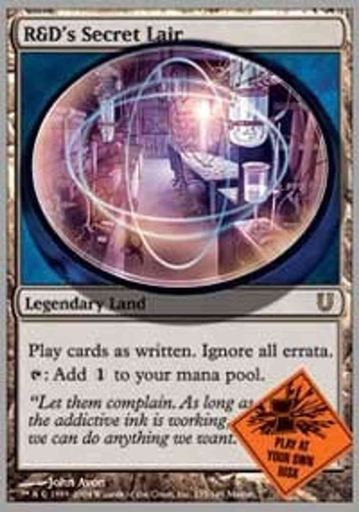 R&D's Secret Lair magic card front