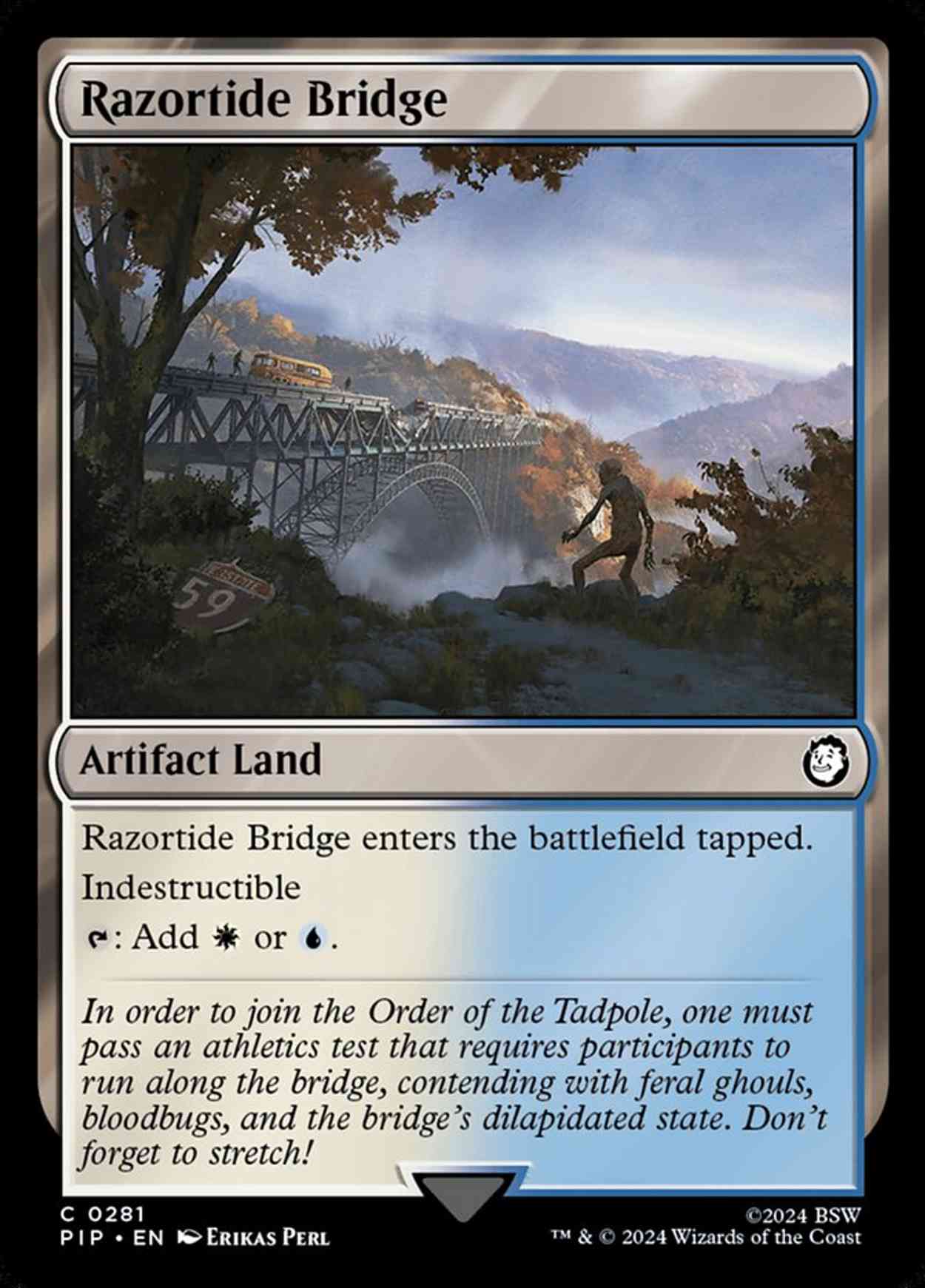 Razortide Bridge magic card front
