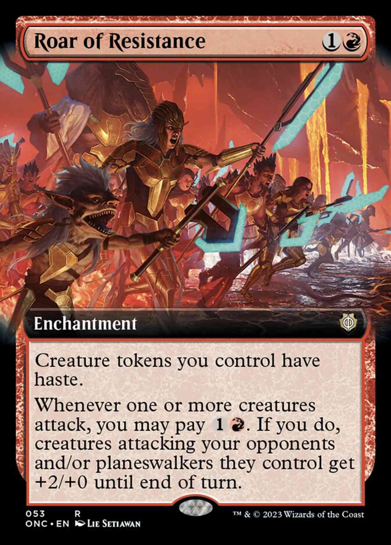 Roar of Resistance (Extended Art) magic card front