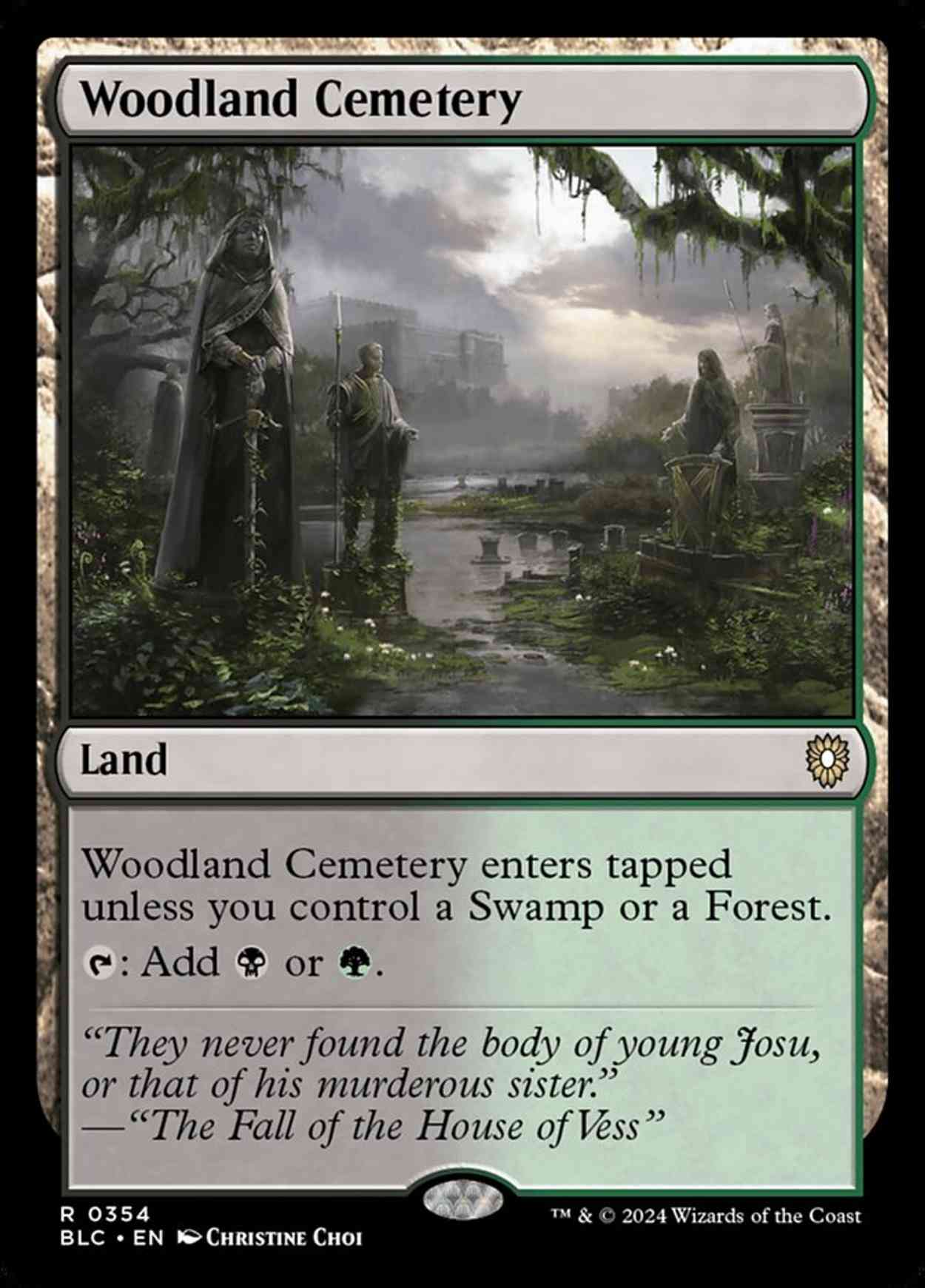 Woodland Cemetery magic card front