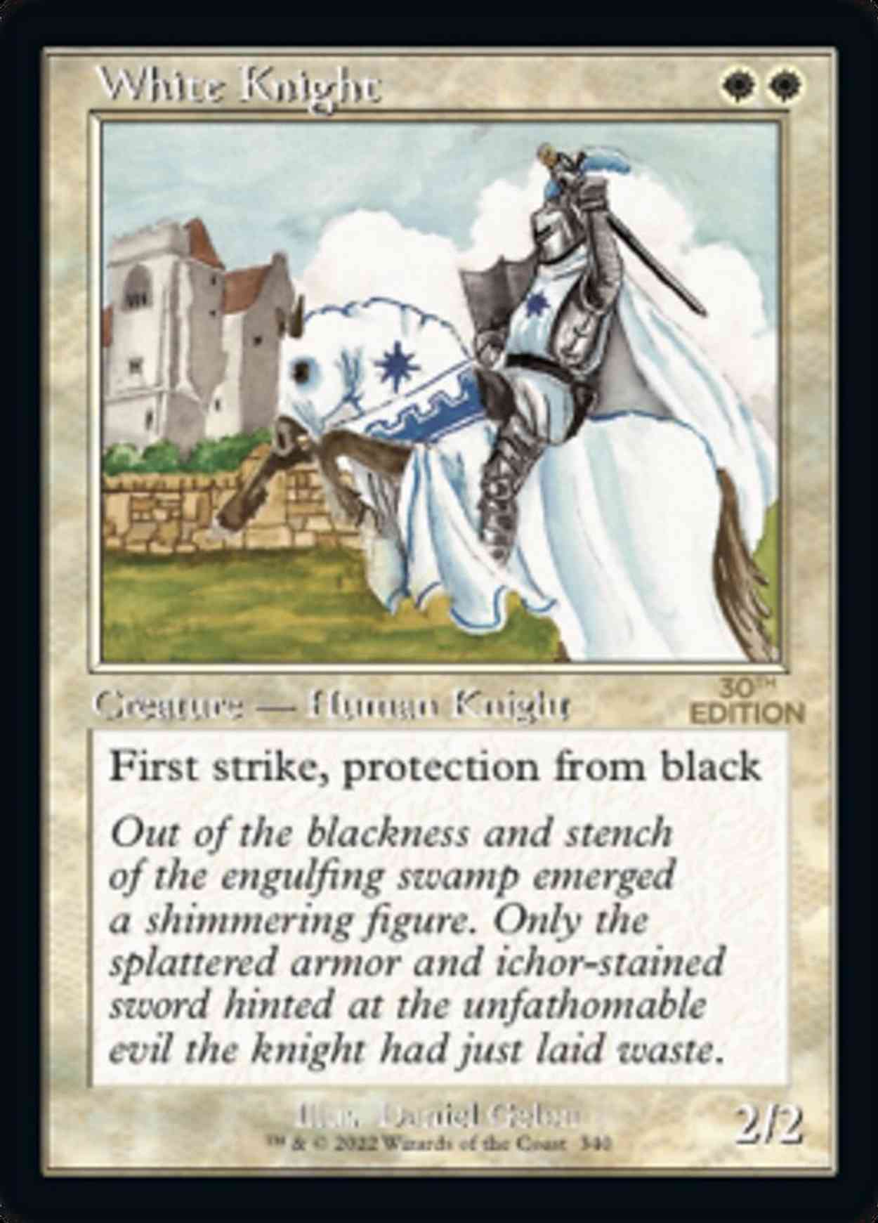 White Knight (Retro Frame) magic card front