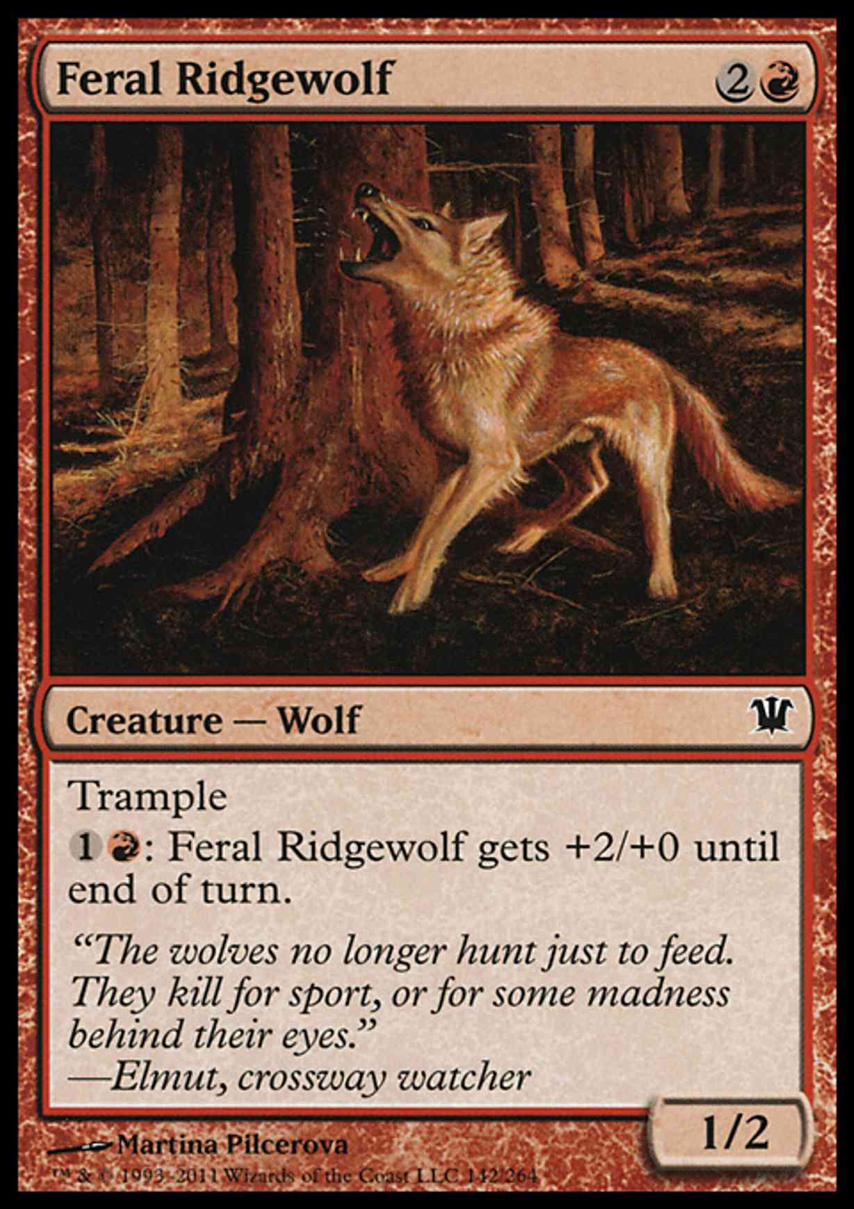 Feral Ridgewolf magic card front