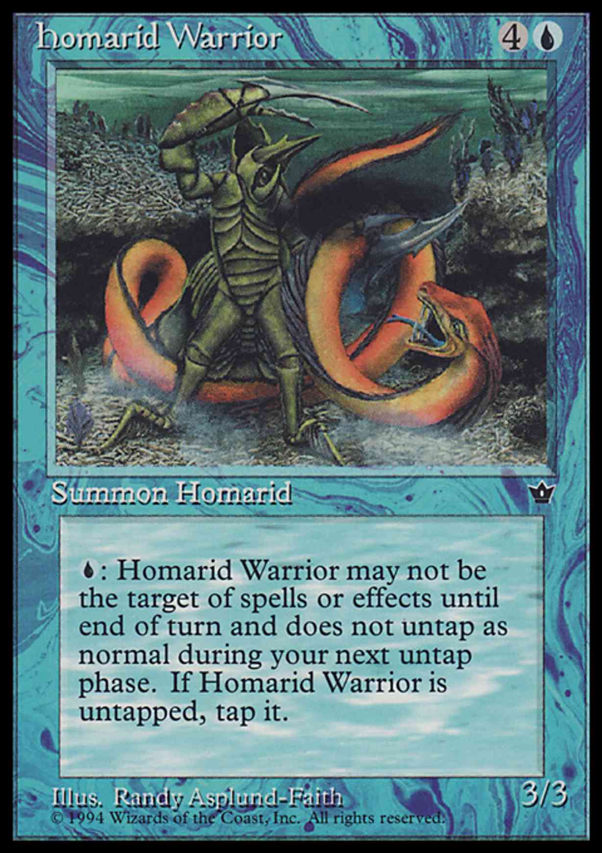 Homarid Warrior (Asplund-Faith) magic card front