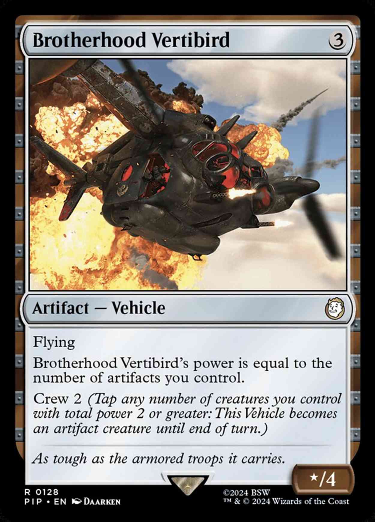 Brotherhood Vertibird magic card front