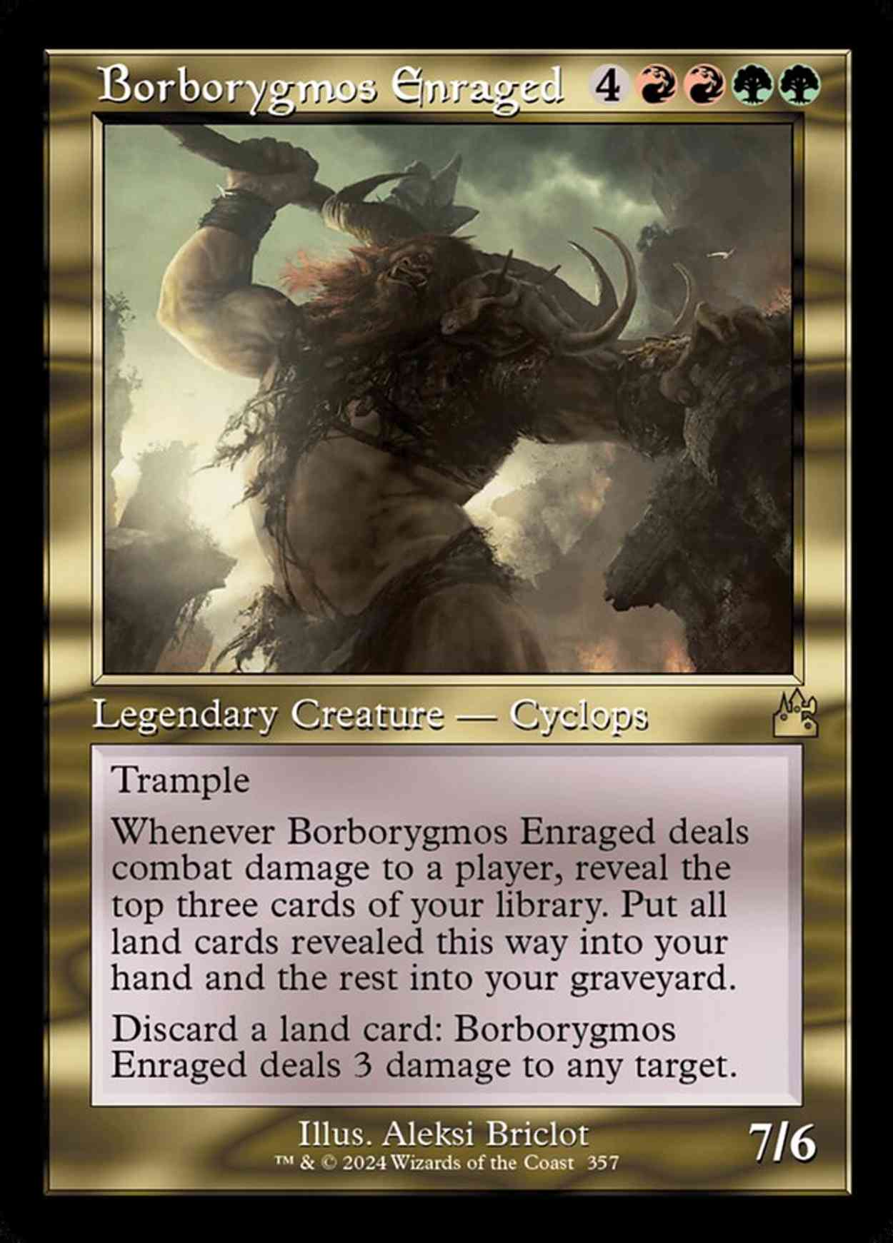 Borborygmos Enraged (Retro Frame) magic card front