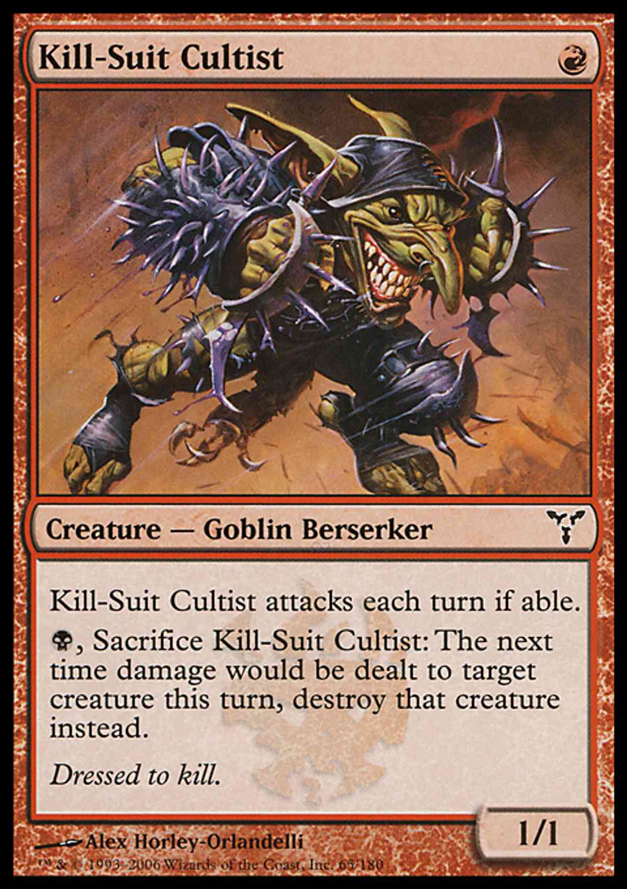 Kill-Suit Cultist magic card front