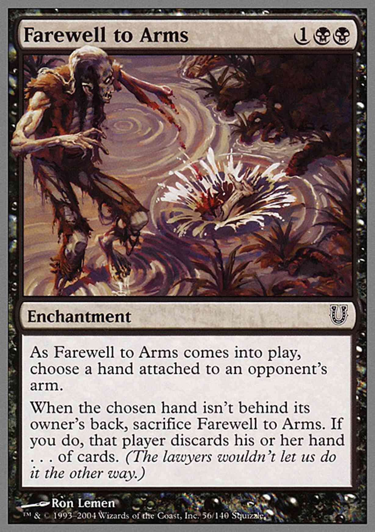 Farewell to Arms magic card front