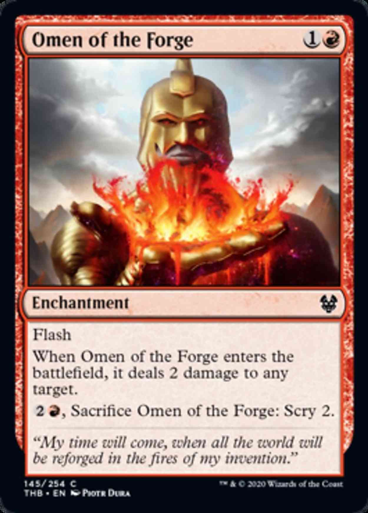 Omen of the Forge magic card front