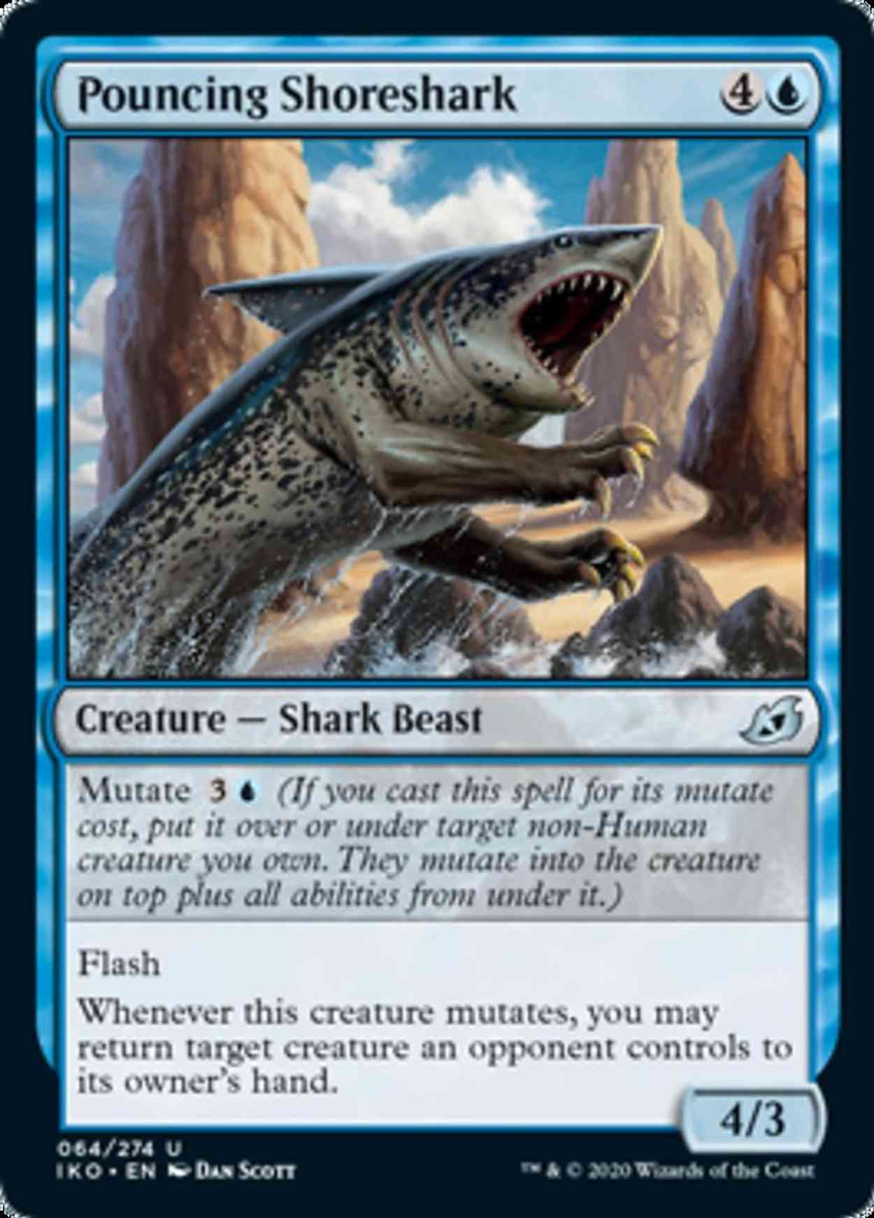 Pouncing Shoreshark magic card front