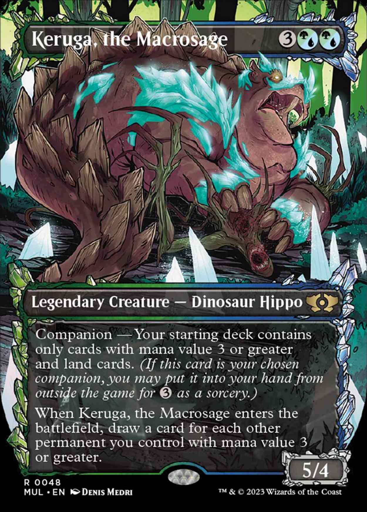 Keruga, the Macrosage magic card front