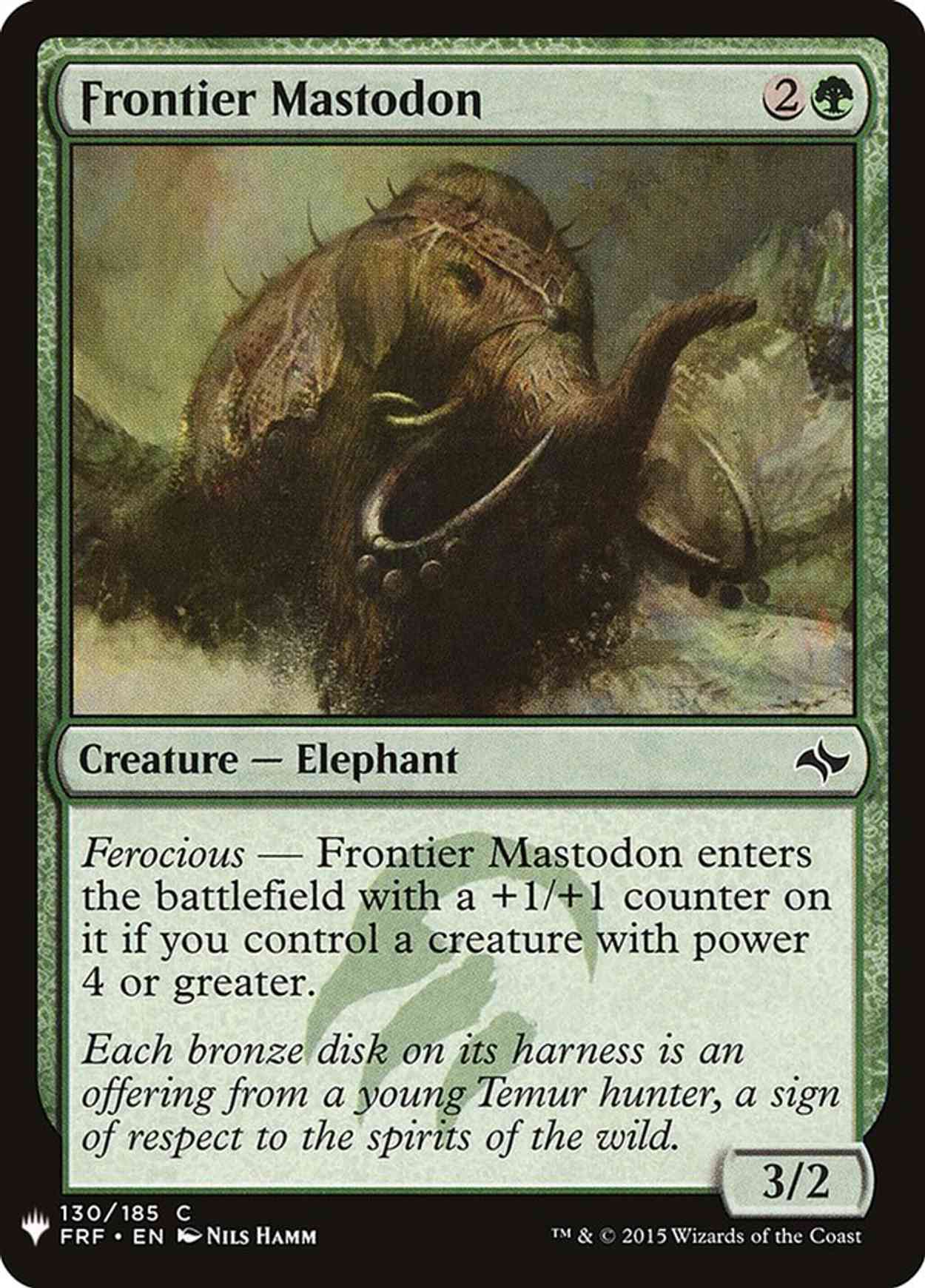 Frontier Mastodon magic card front