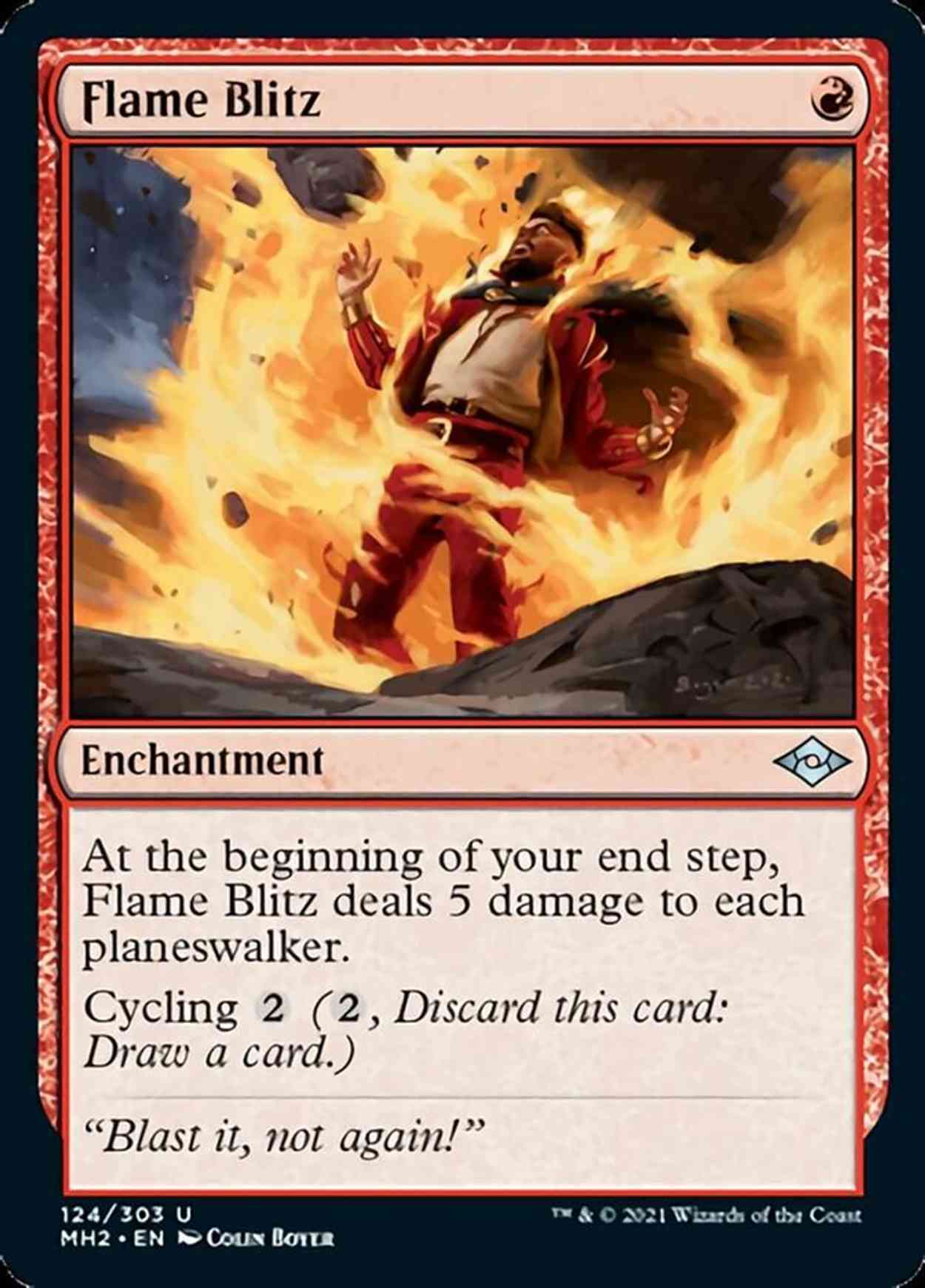 Flame Blitz magic card front