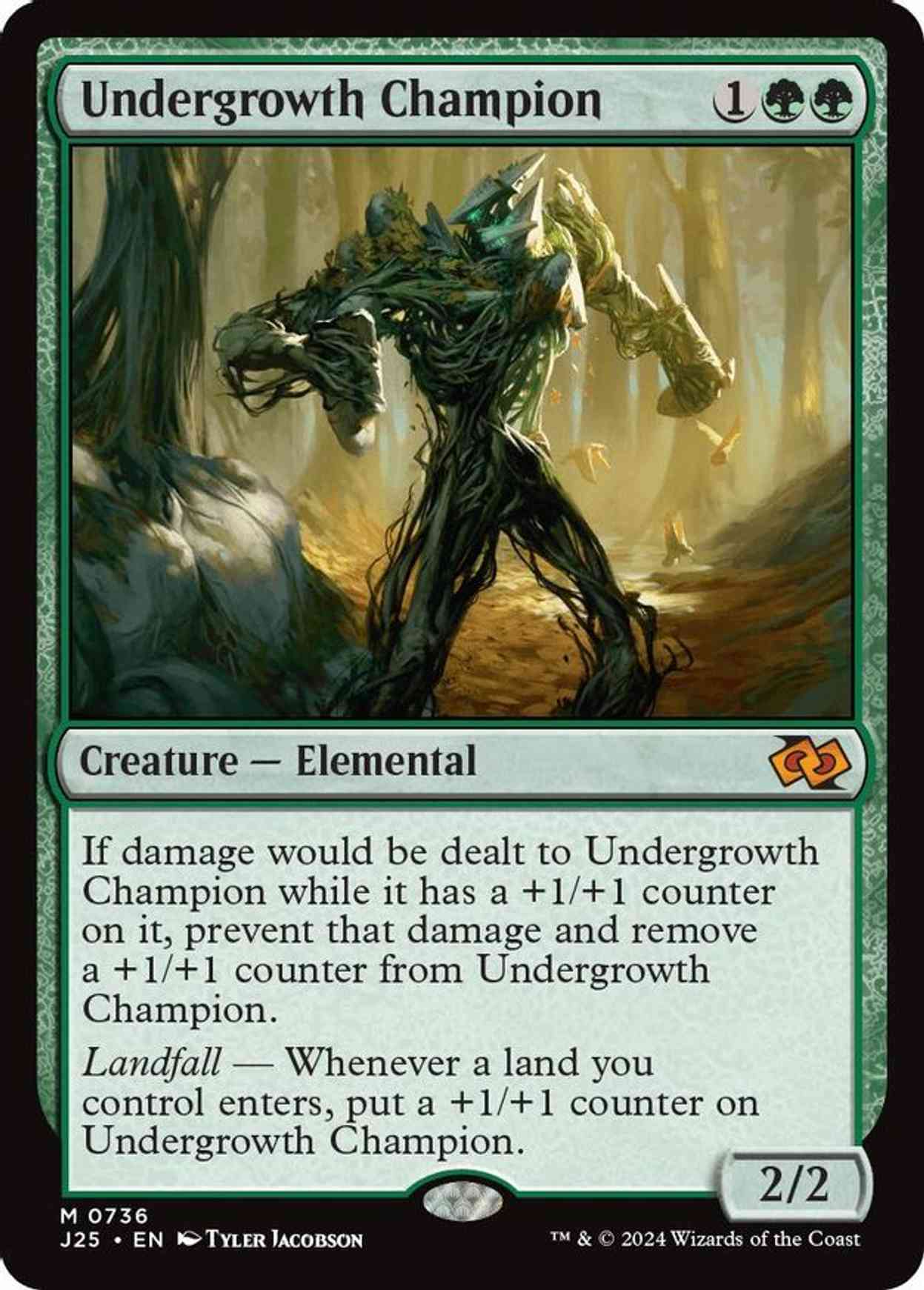 Undergrowth Champion magic card front