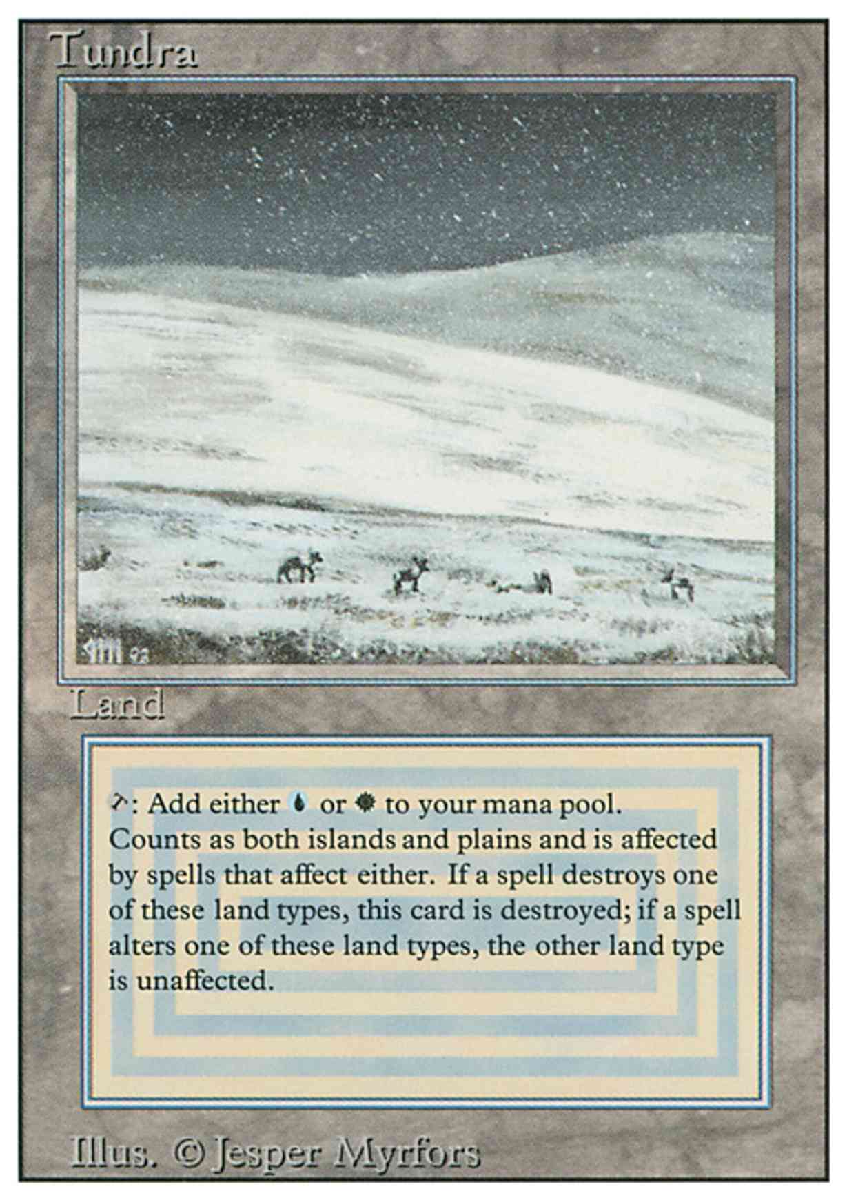 Tundra Price from mtg Revised Edition