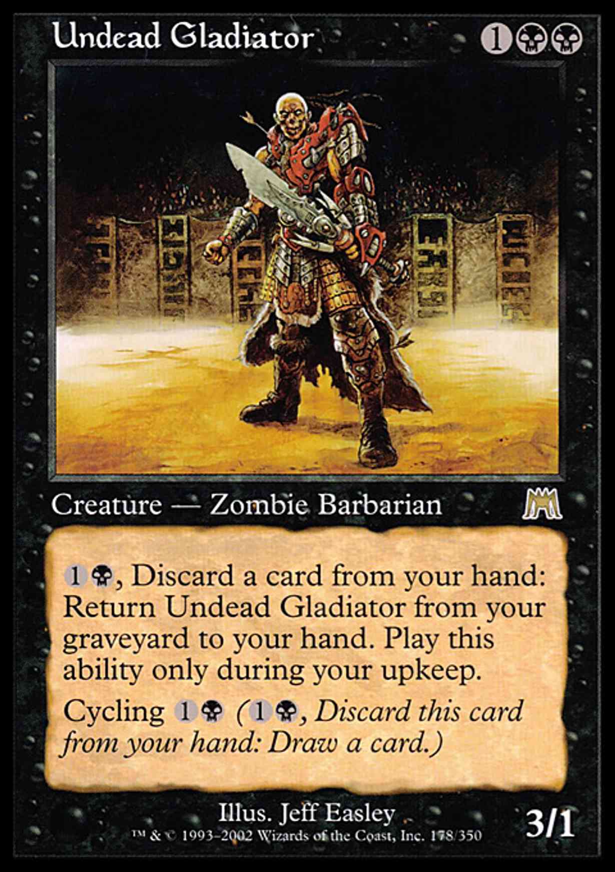 Undead Gladiator magic card front