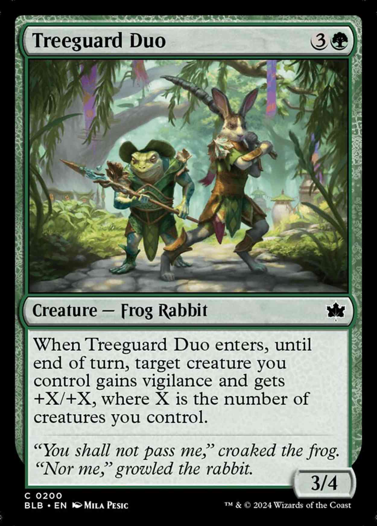 Treeguard Duo magic card front