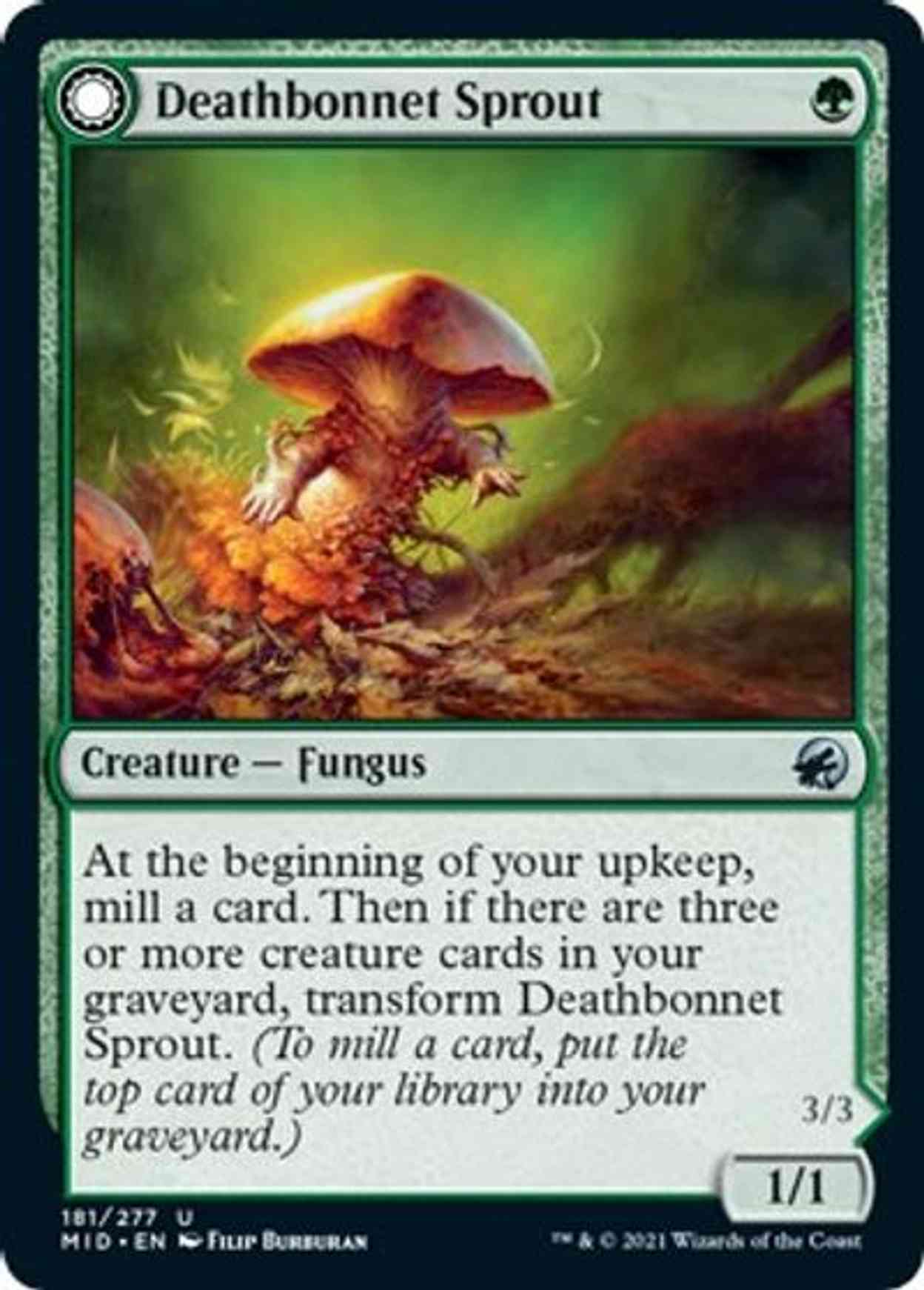 Deathbonnet Sprout magic card front